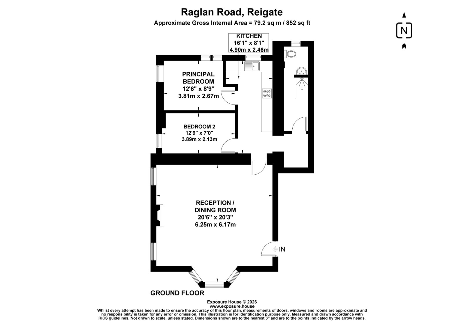 Flat 1, Undercroft, 21, Raglan Road, Surrey floorplan