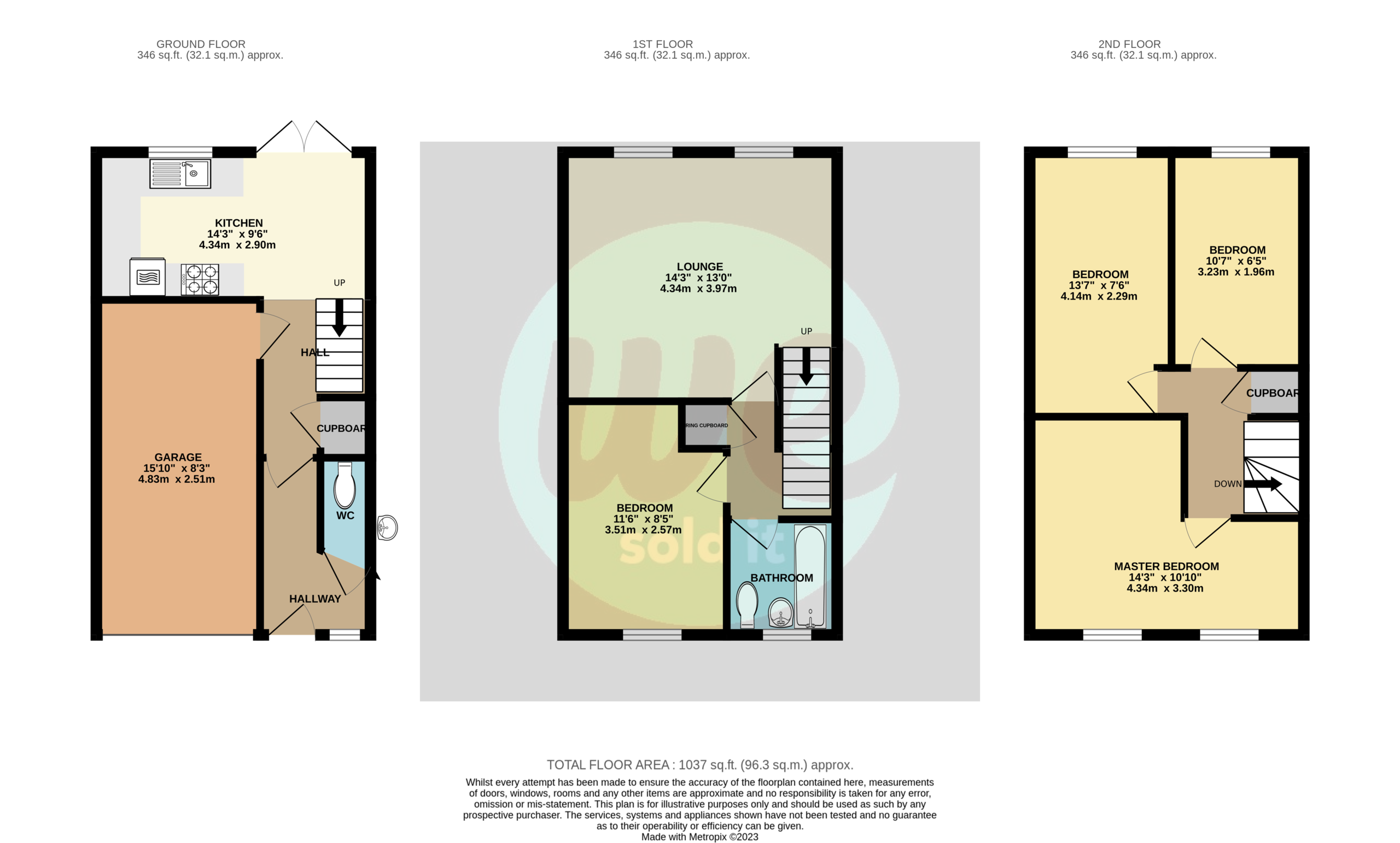 21 Cam Mead, Aylesbury floorplan