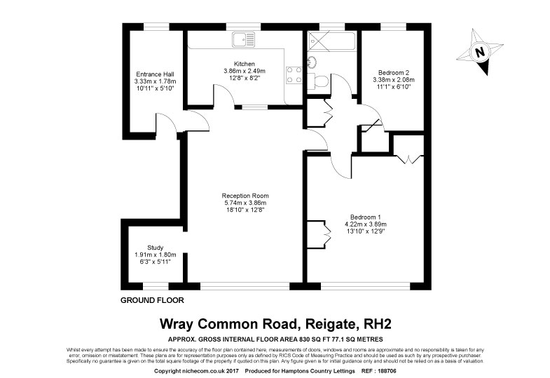 2 Bedrooms Flat to rent in Wray Common Road, Reigate RH2