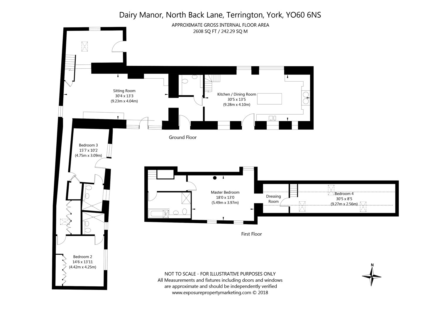 4 Bedrooms Barn conversion for sale in North Back Lane, Terrington, York, North Yorkshire YO60