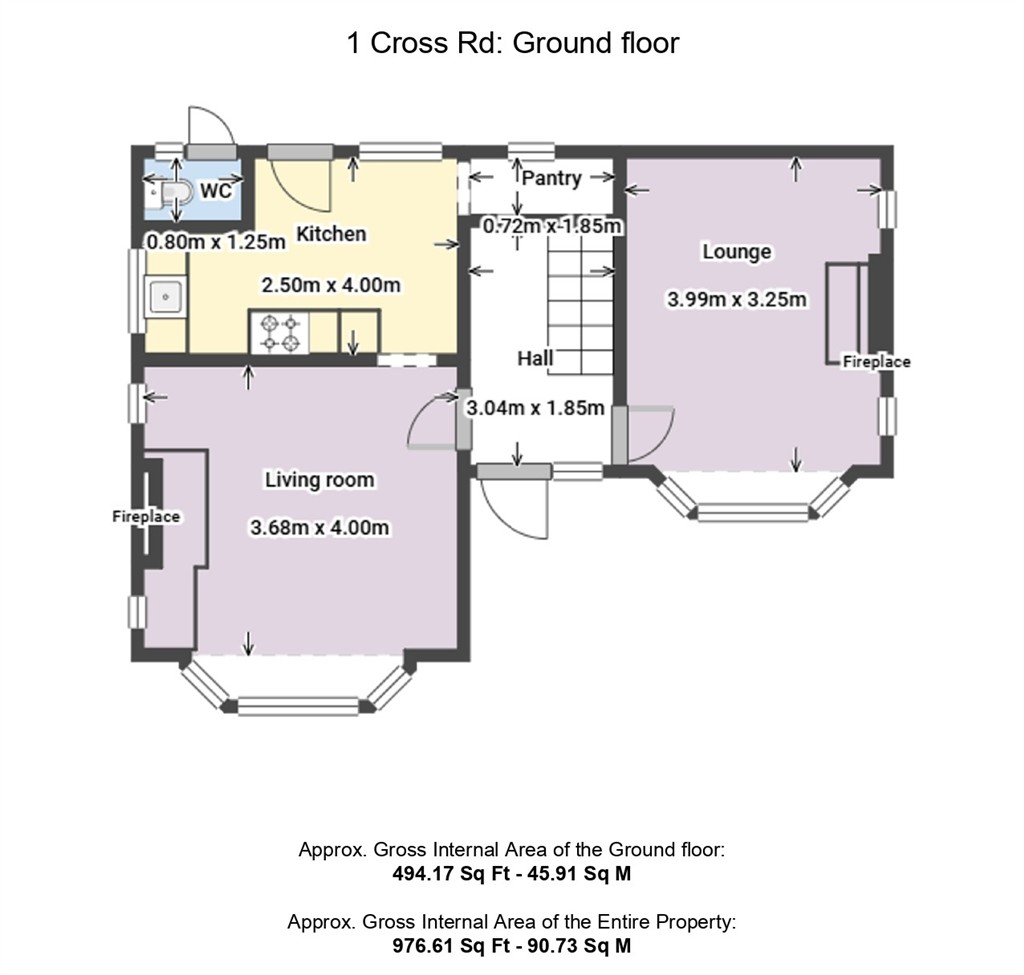1, Cross Road, SOUTHAMPTON floorplan