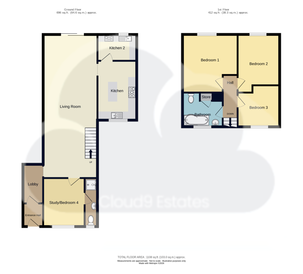 13, Cressage Road, Coventry floorplan
