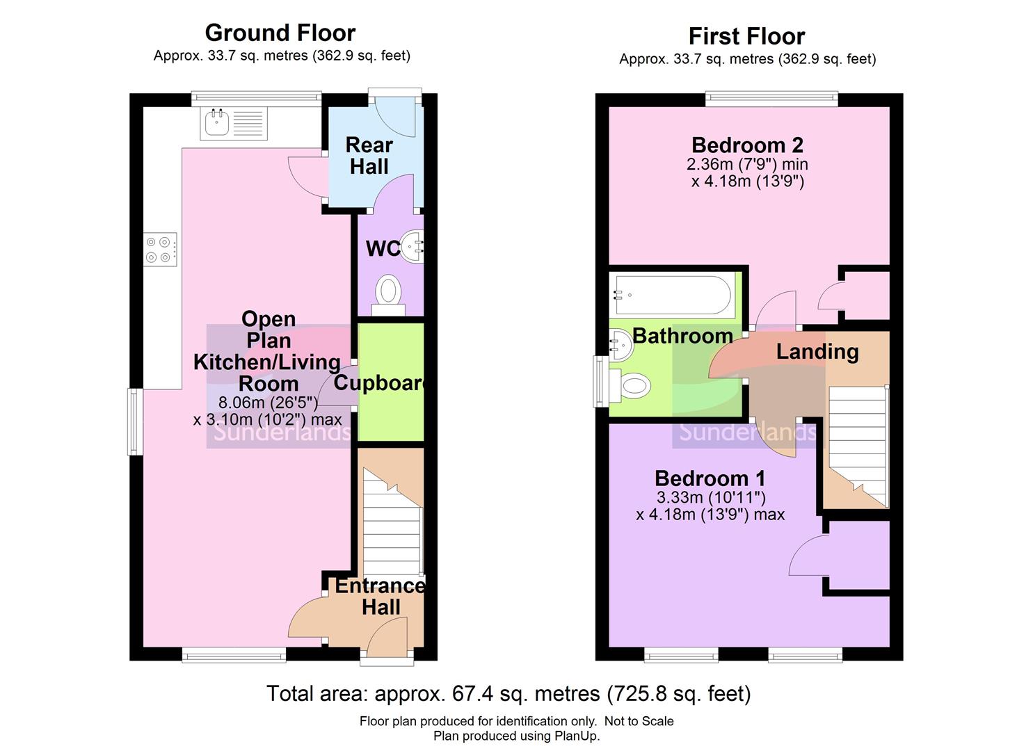 St. Peters Field, Whitestone, Hereford HR1, 2 bedroom end terrace house