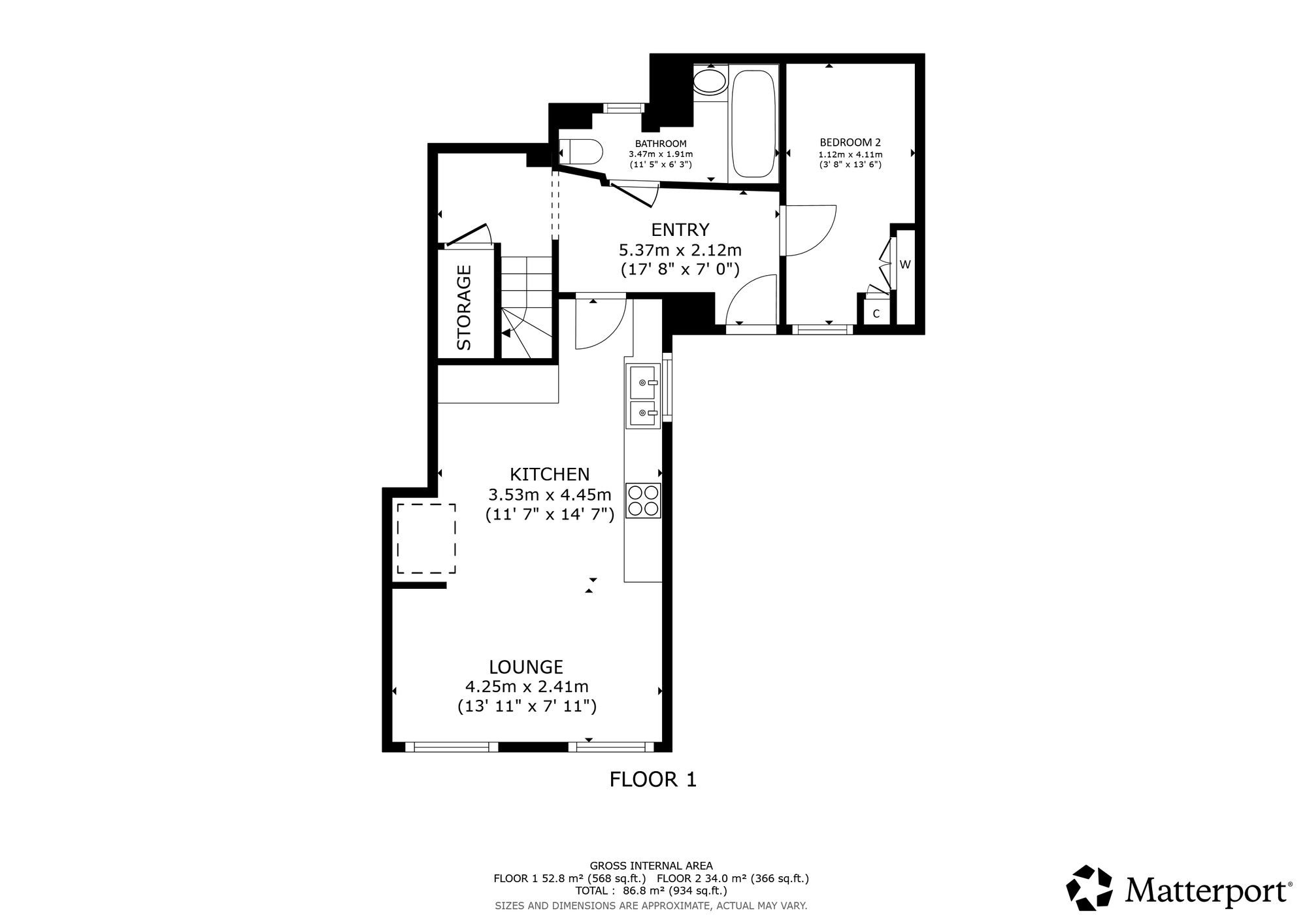 46a George Street, Helensburgh floorplan