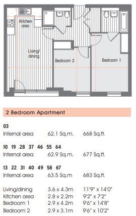 Lexington Gardens, Birmingham floorplan