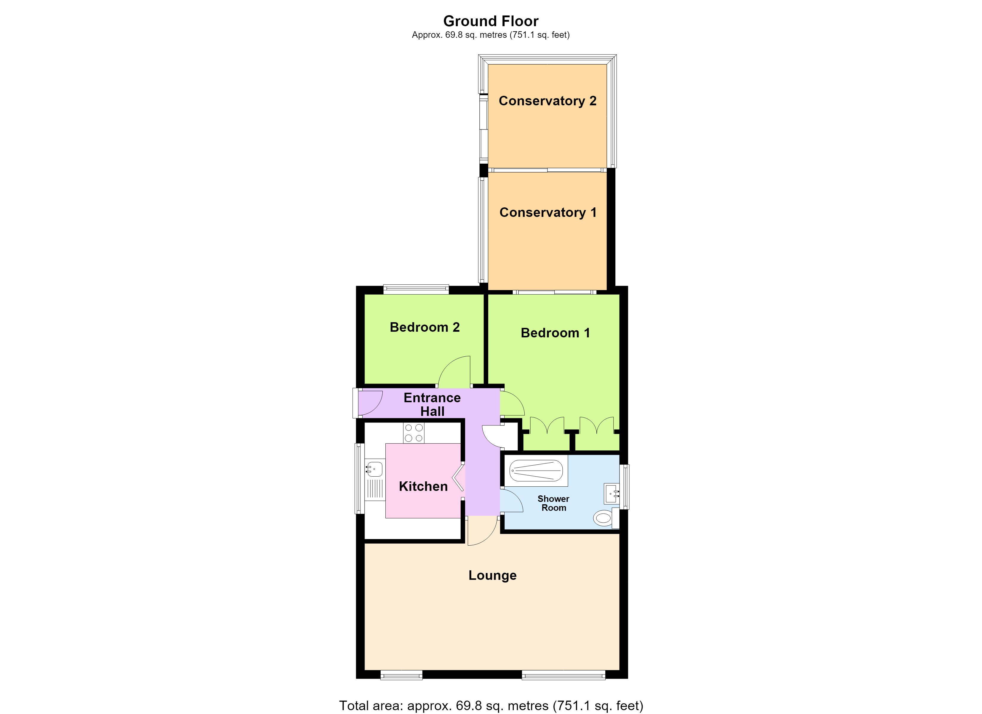34, Coral Drive, Sheffield floorplan