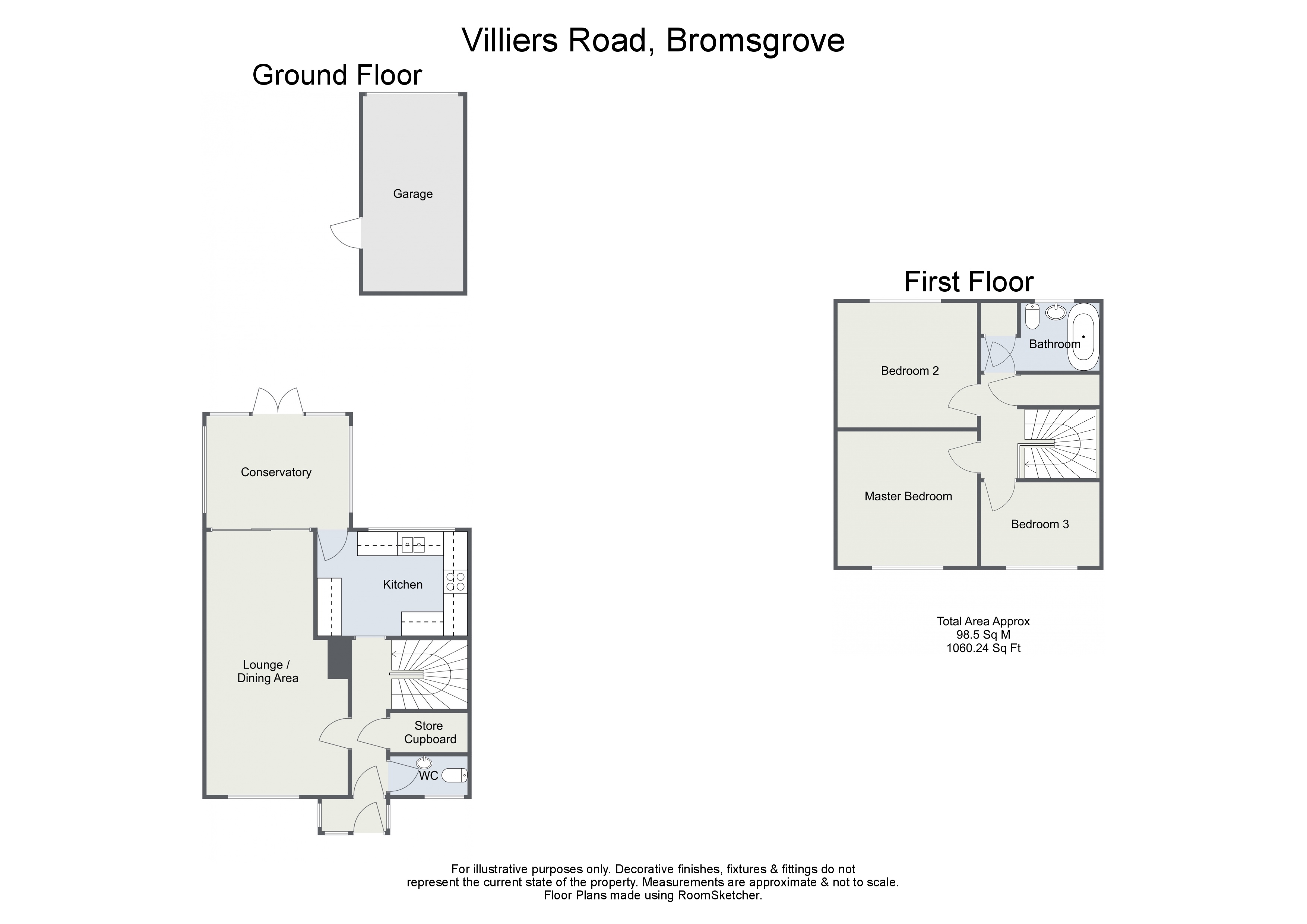 Villiers Road, Charford, Bromsgrove B60, 3 bedroom end terrace house