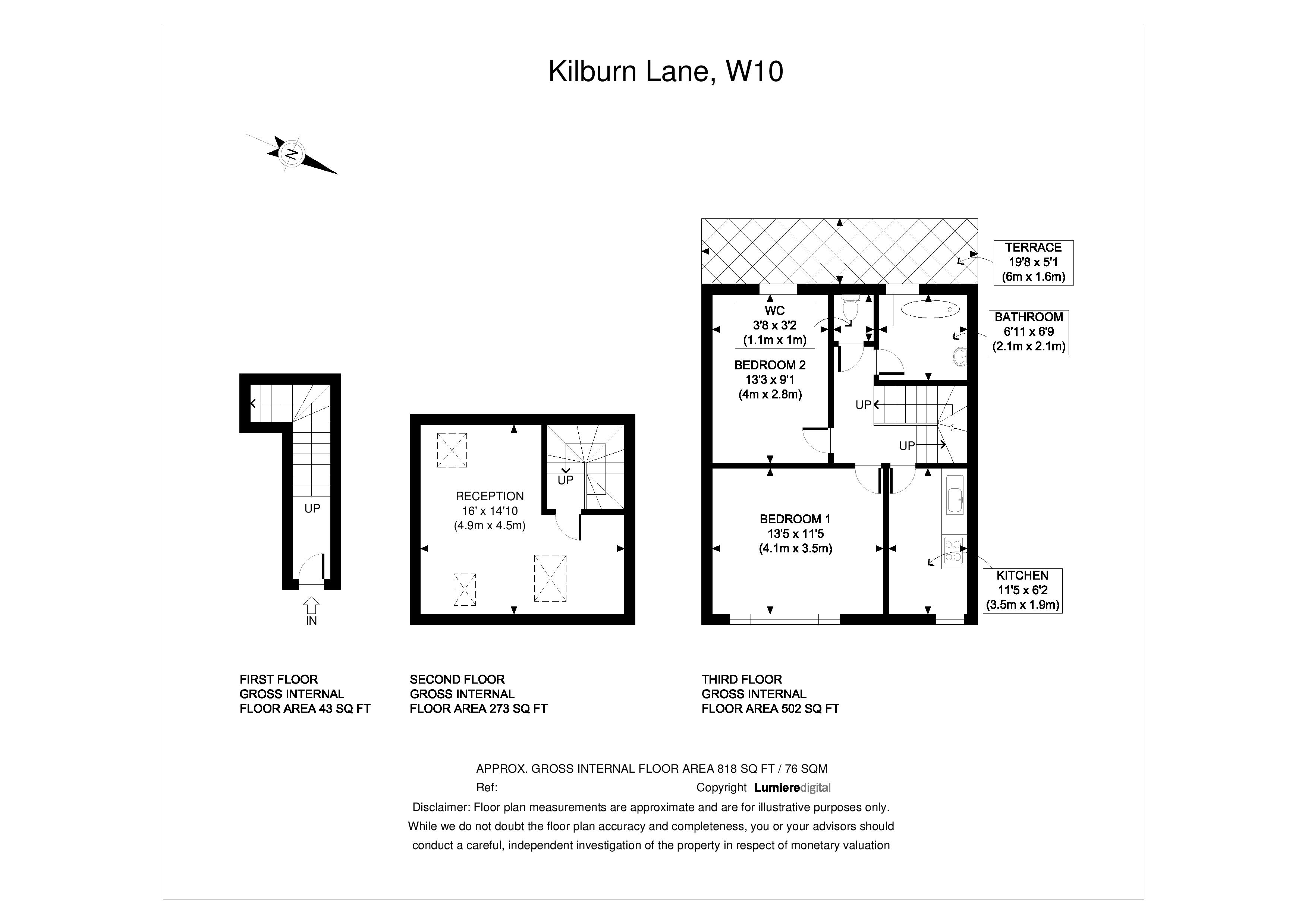 2 Bedrooms Flat to rent in Kilburn Lane, Kensal Green, London W10