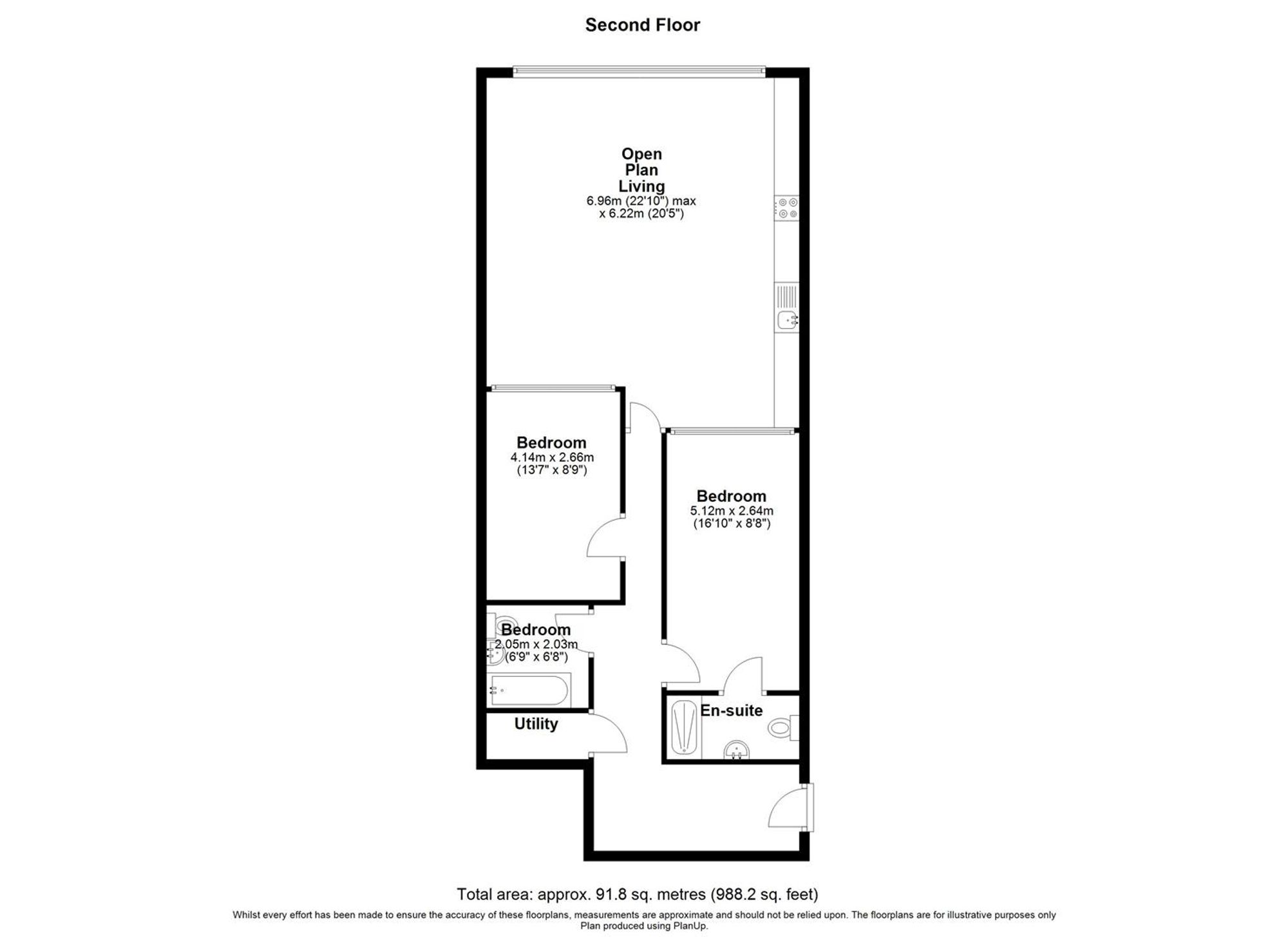 Apt 35, Mather House Mather Lane, Leigh floorplan