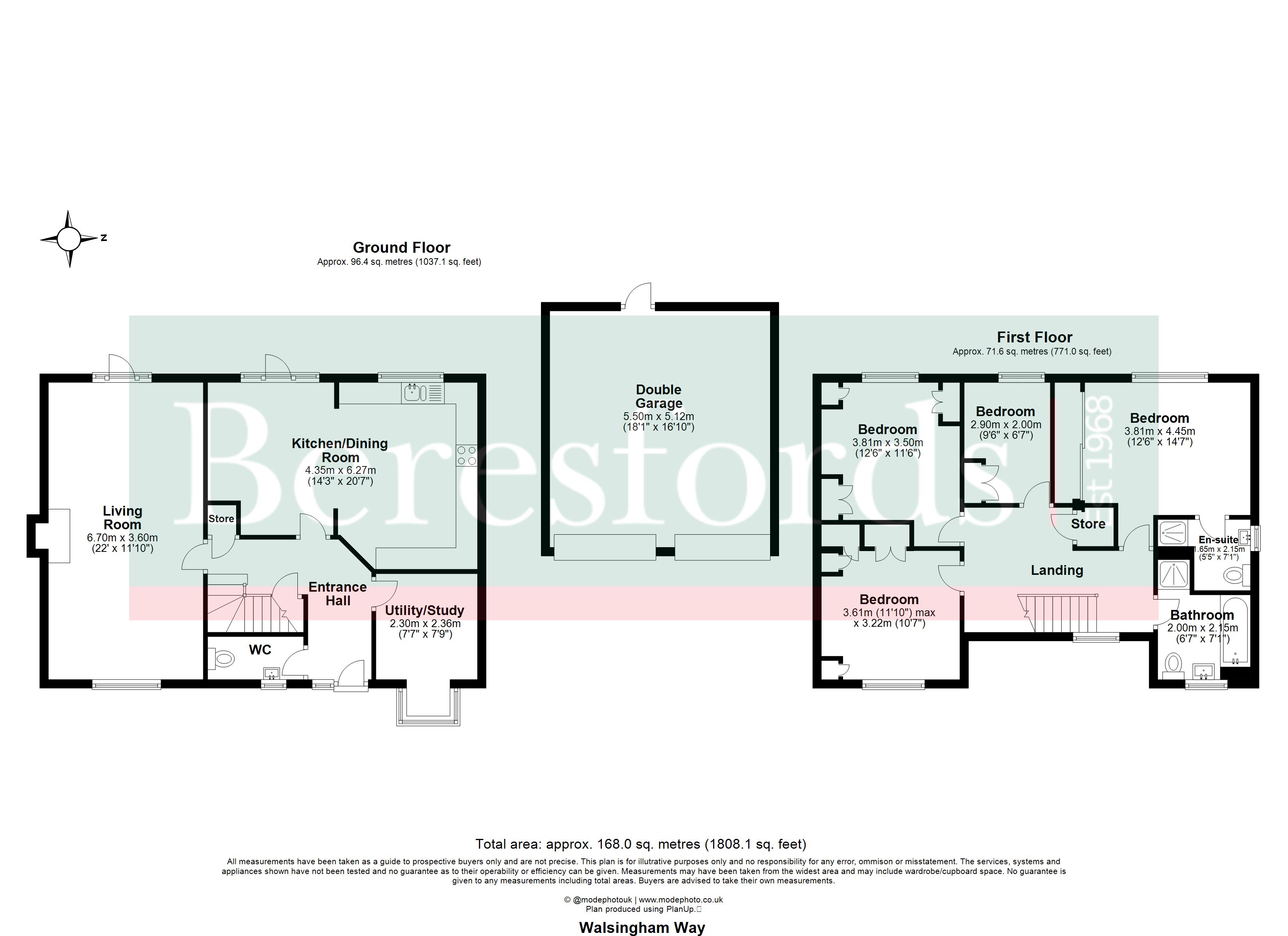 22, Walsingham Way, Essex floorplan