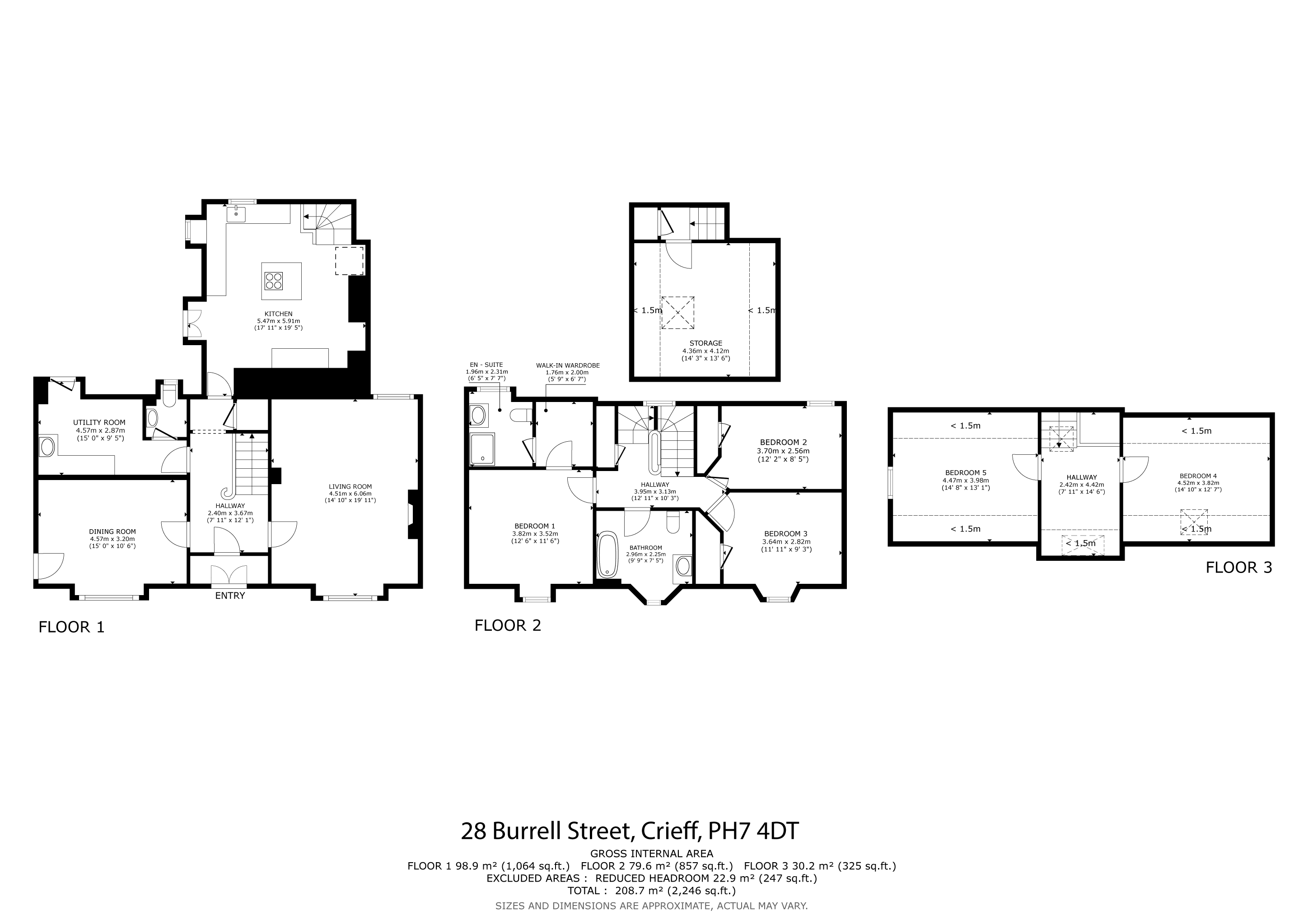 Dalchonzie House, 28, Burrell Street, Perth and Kinross floorplan