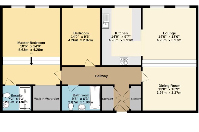 Flat 204/51.02 Apartments, St. James Barton, Bristol floorplan