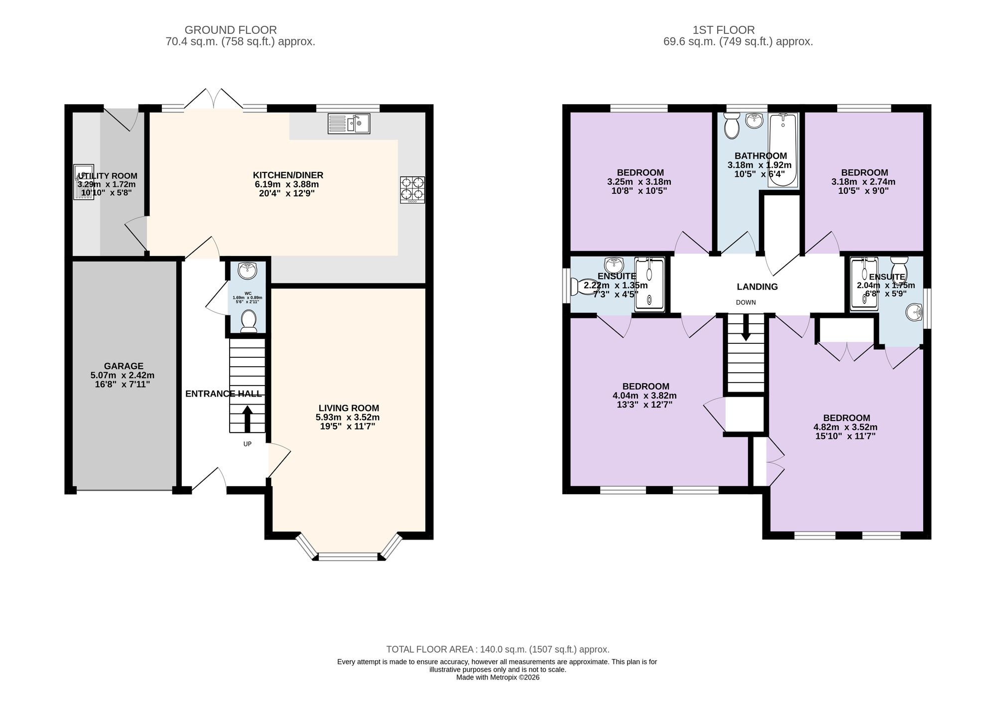 1 Hollin Hall Drive, Preston floorplan
