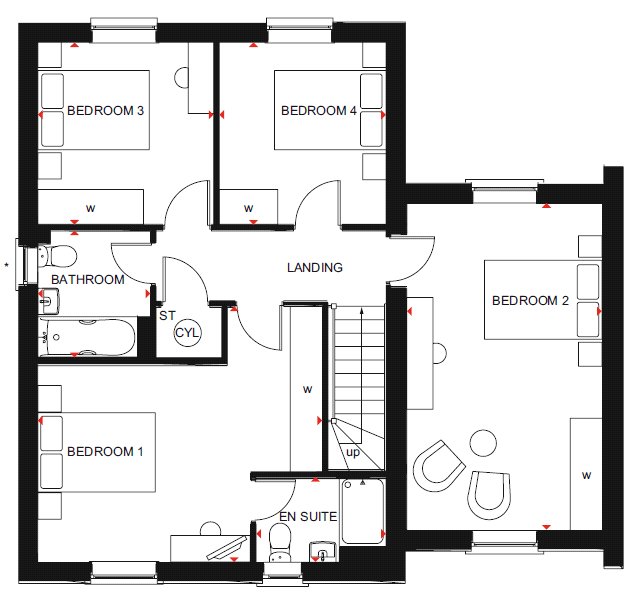 1, Wedgewood Avenue, Cambridge floorplan