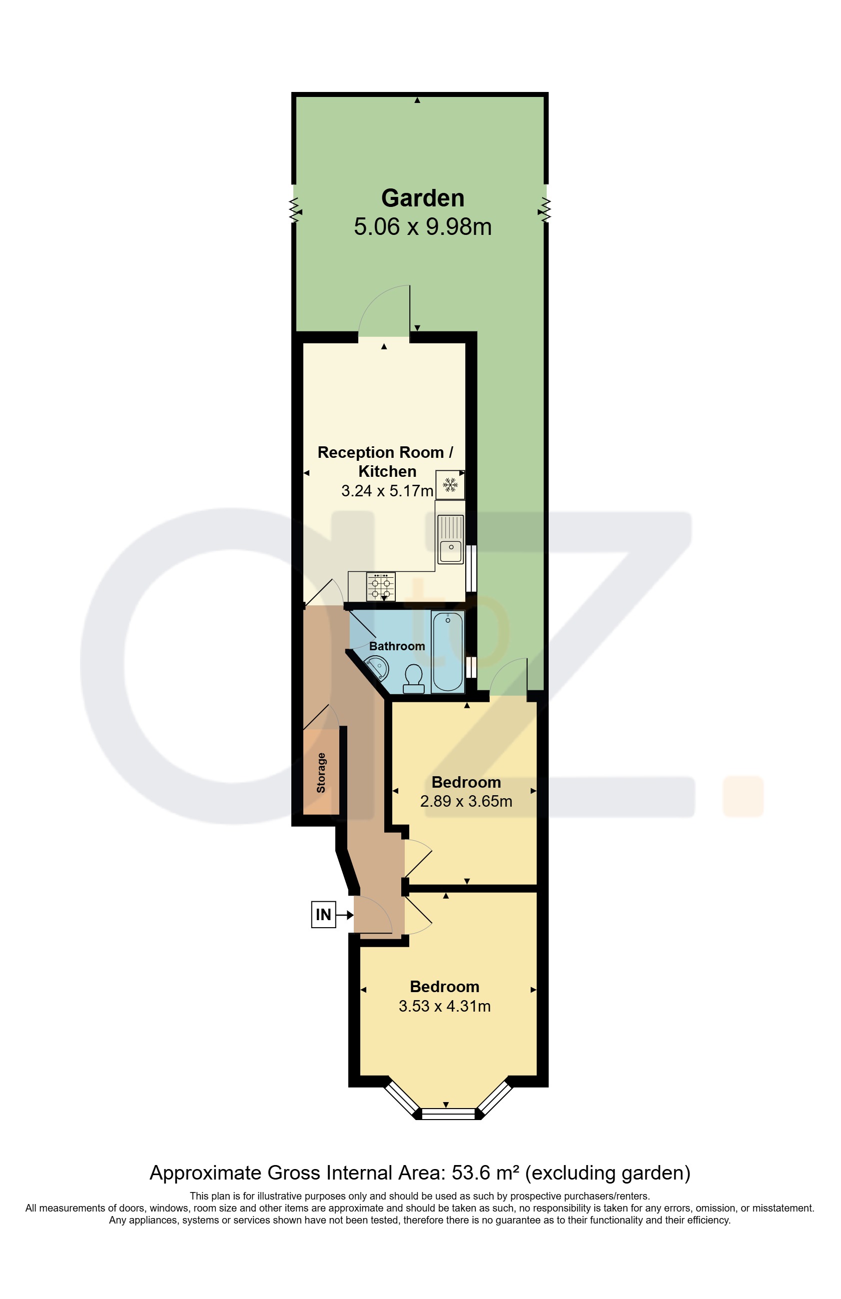 9b, Litchfield Gardens, London floorplan