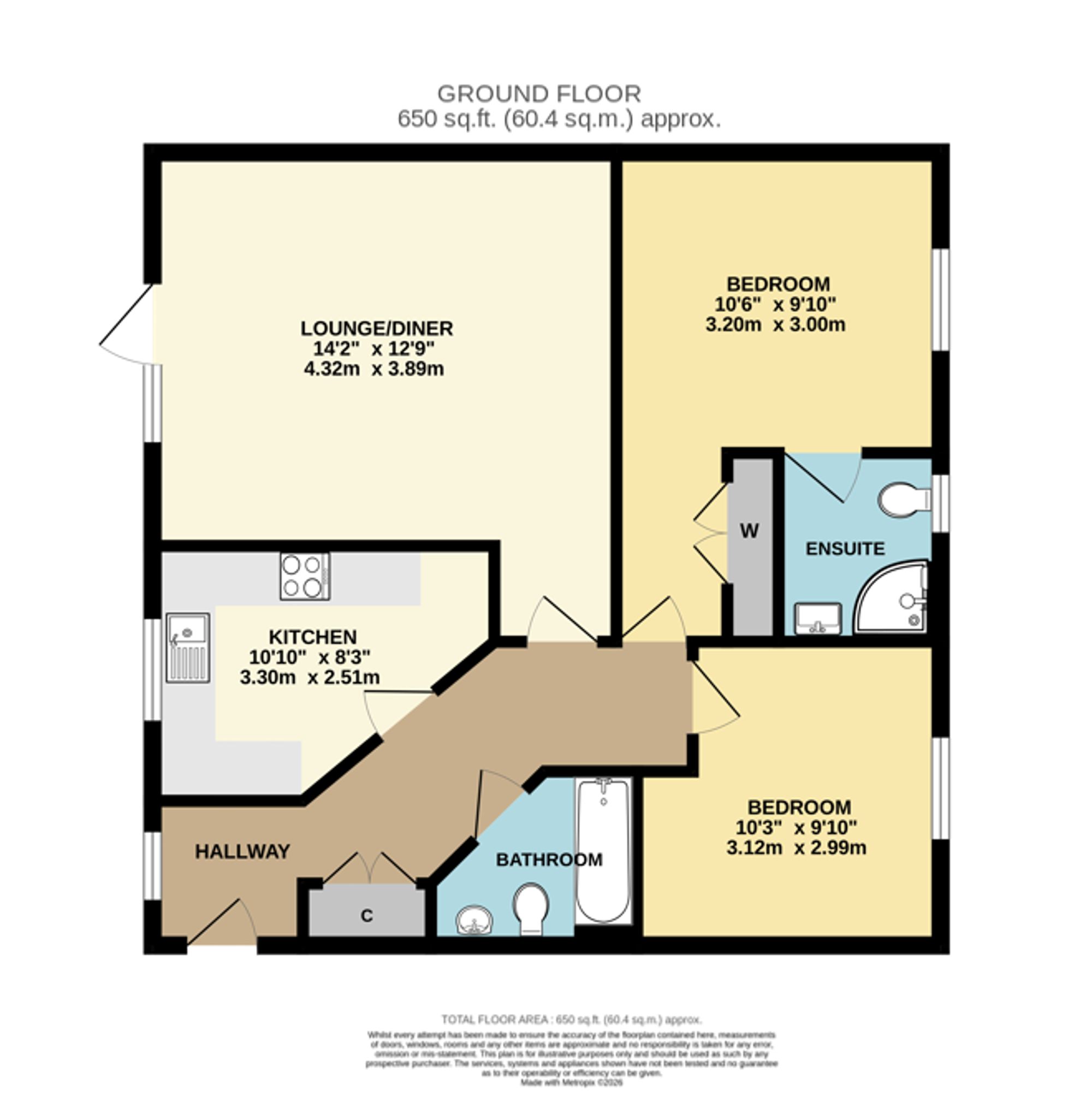 2 Langtry Court Providence Hill, Southampton floorplan