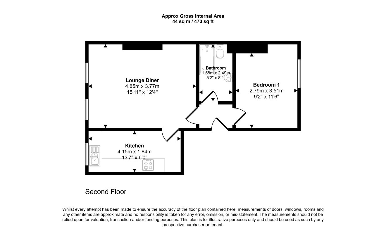 St Andrews Road, Southsea floorplan