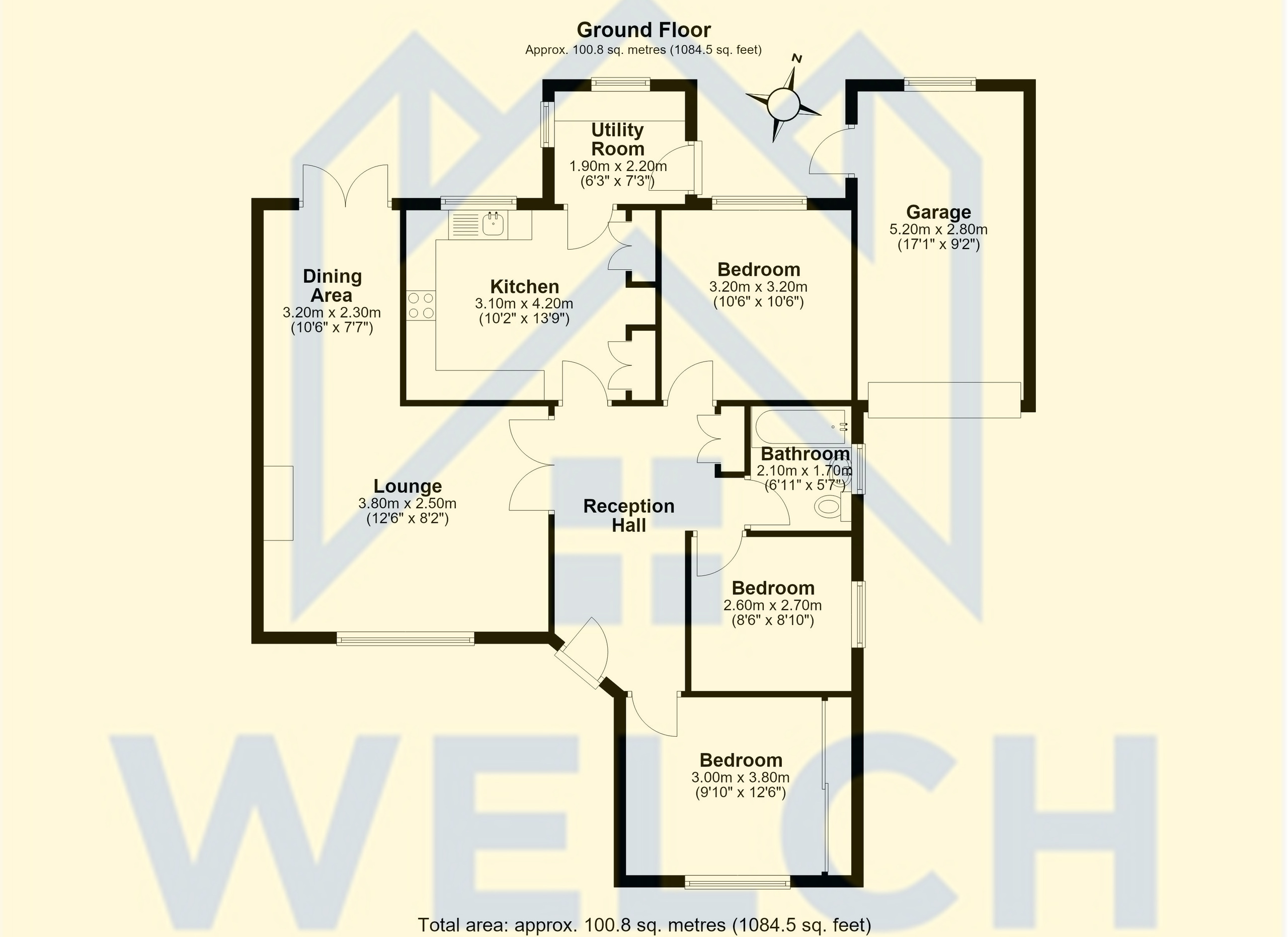 10, Hawkstone Drive, Wem, Shrewsbury, Shropshire floorplan