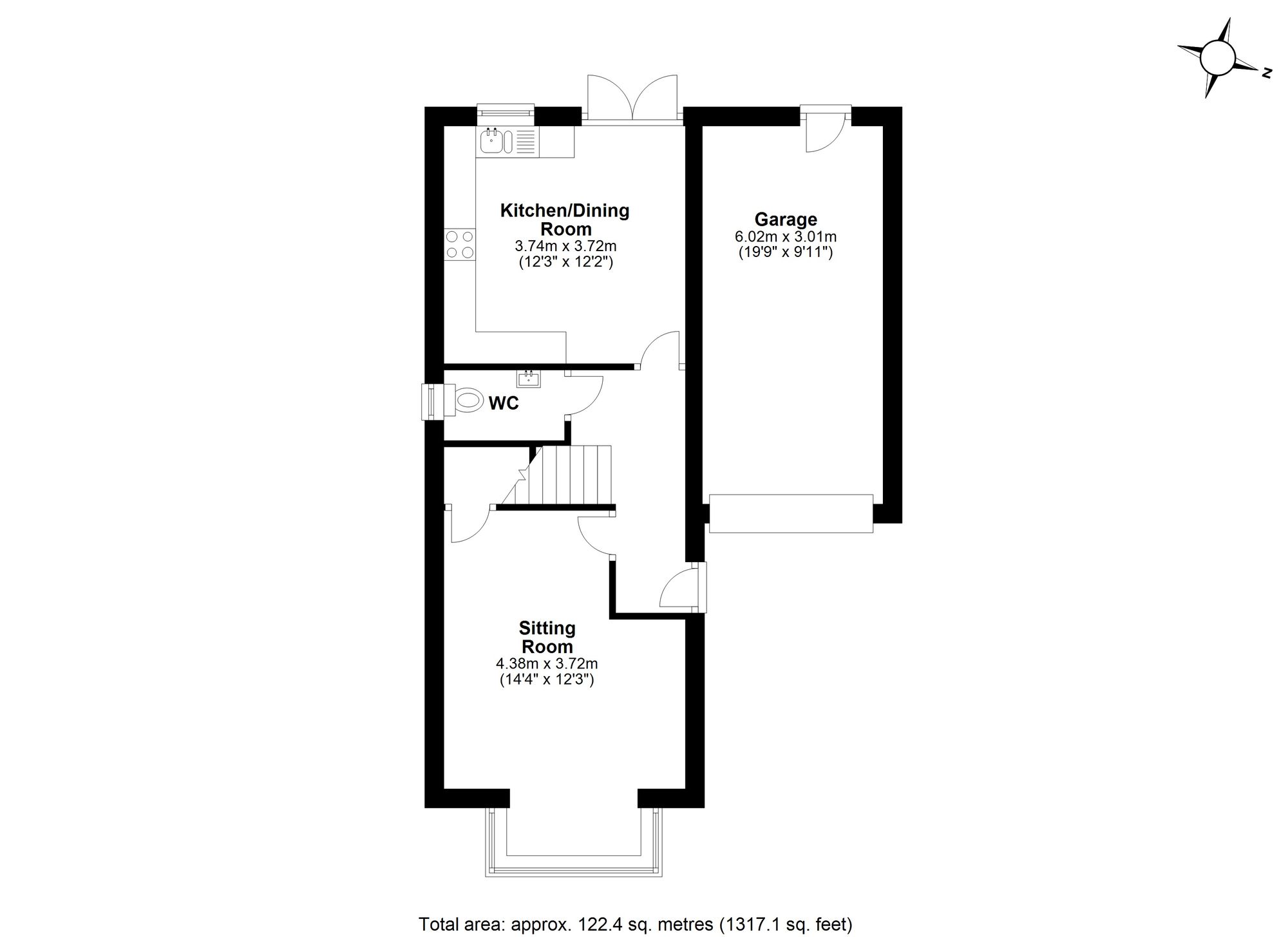 1 Lincoln Lane, Corbridge floorplan