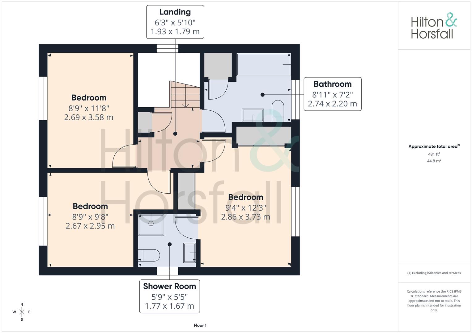 2, Deepdale Green, Barrowford floorplan