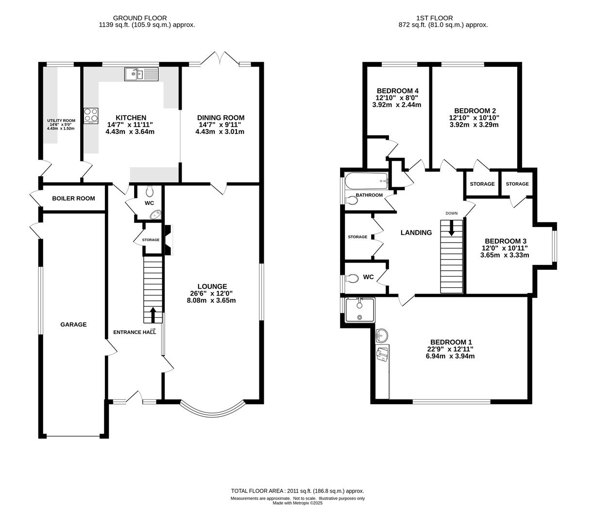 Willows, Nine Ashes Road, Brentwood floorplan
