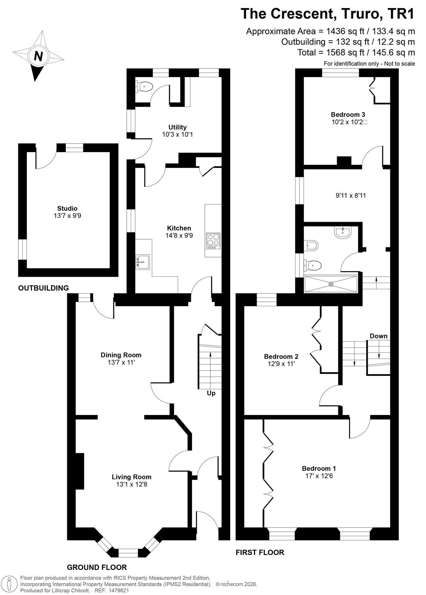 15 The Crescent, Truro floorplan