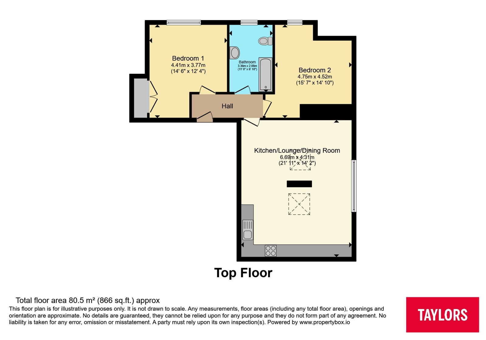 12, Linden House, Stapleton floorplan