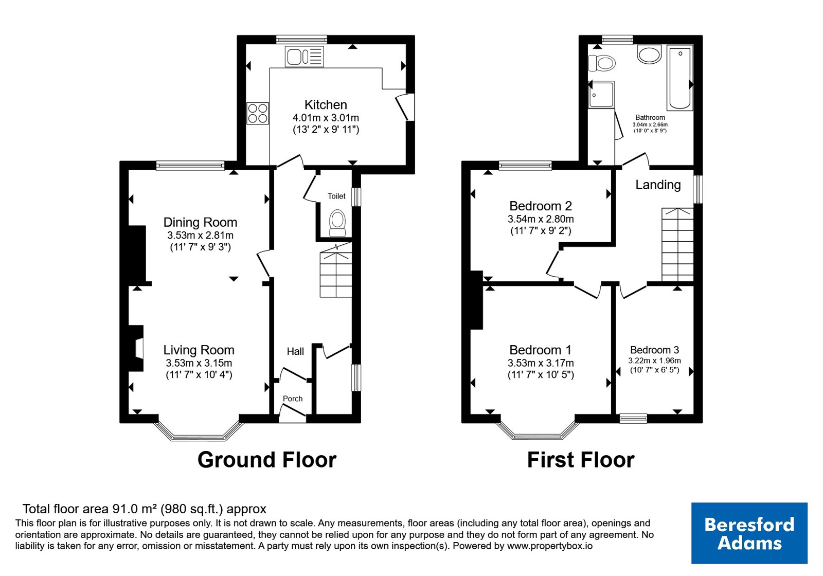 Ffordd Islwyn, Gwynedd floorplan