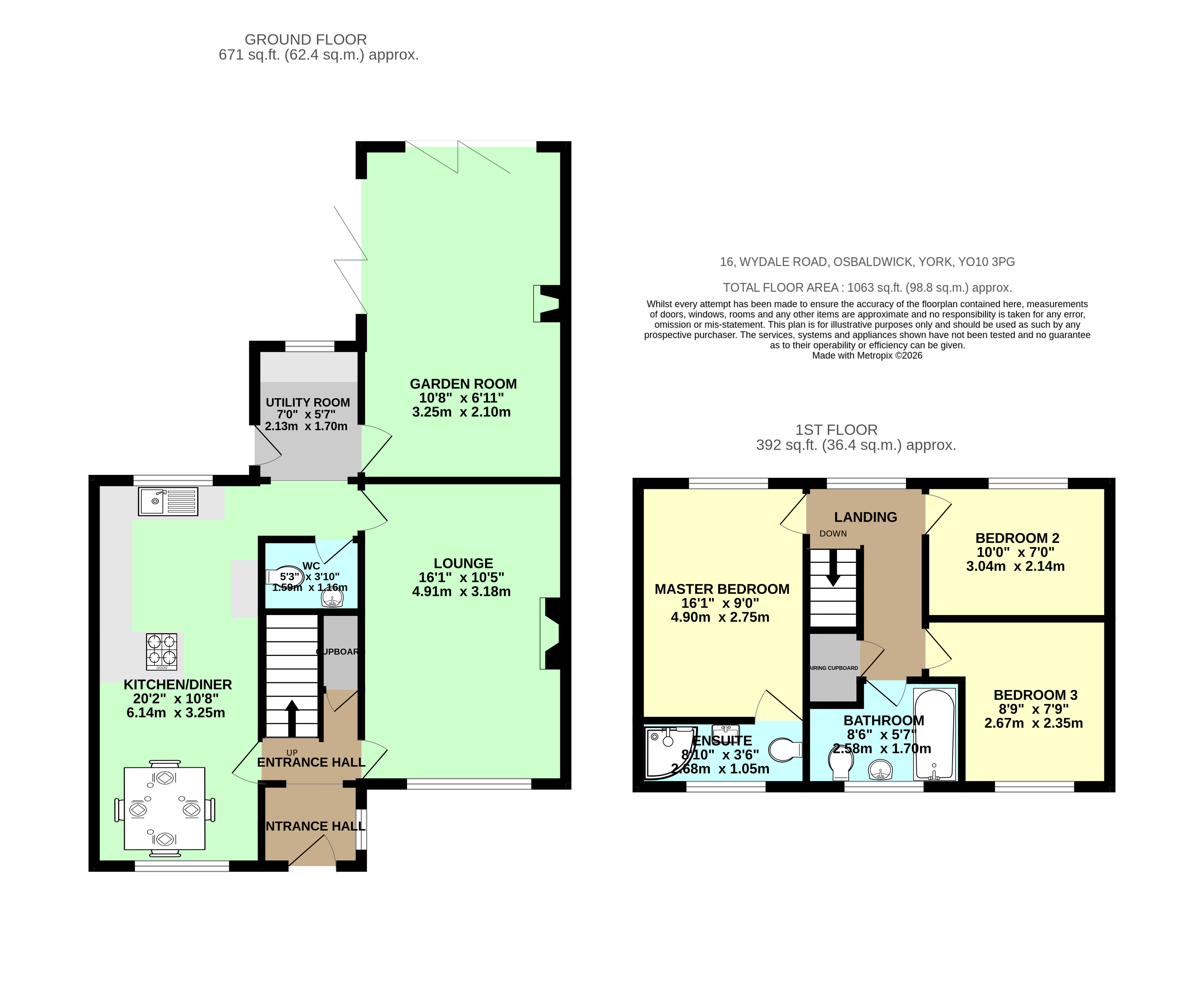Wydale Road, York floorplan