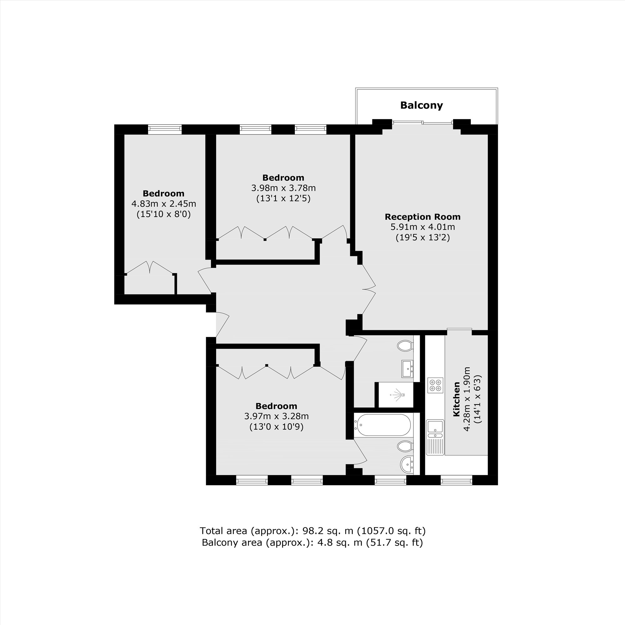 42, Battersea Bridge Road, London floorplan