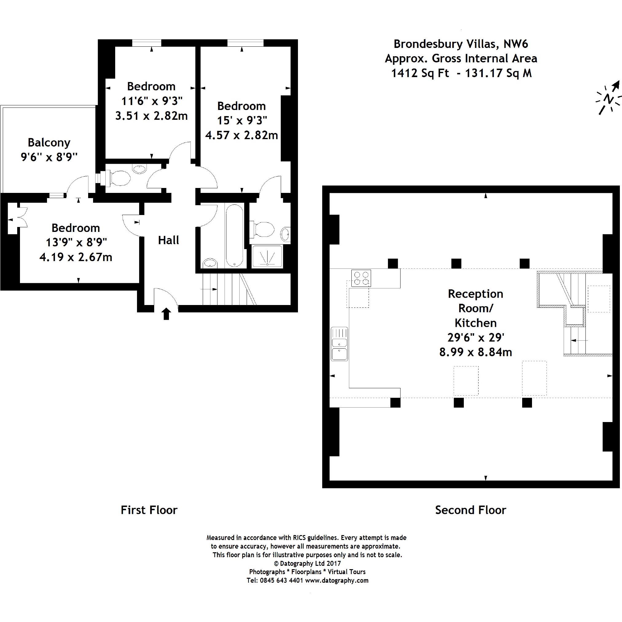 3 Bedrooms Flat to rent in Brondesbury Villas, Queen's Park, London NW6