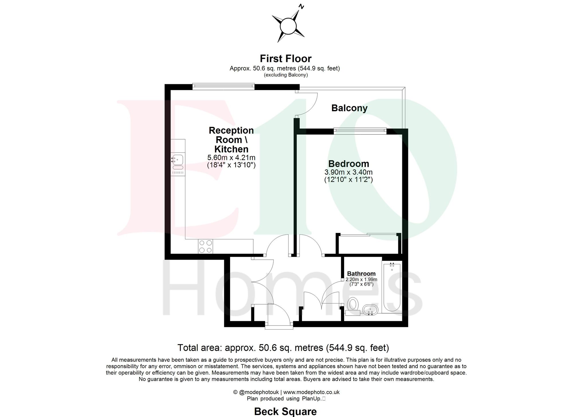 63 Beck Square, London floorplan