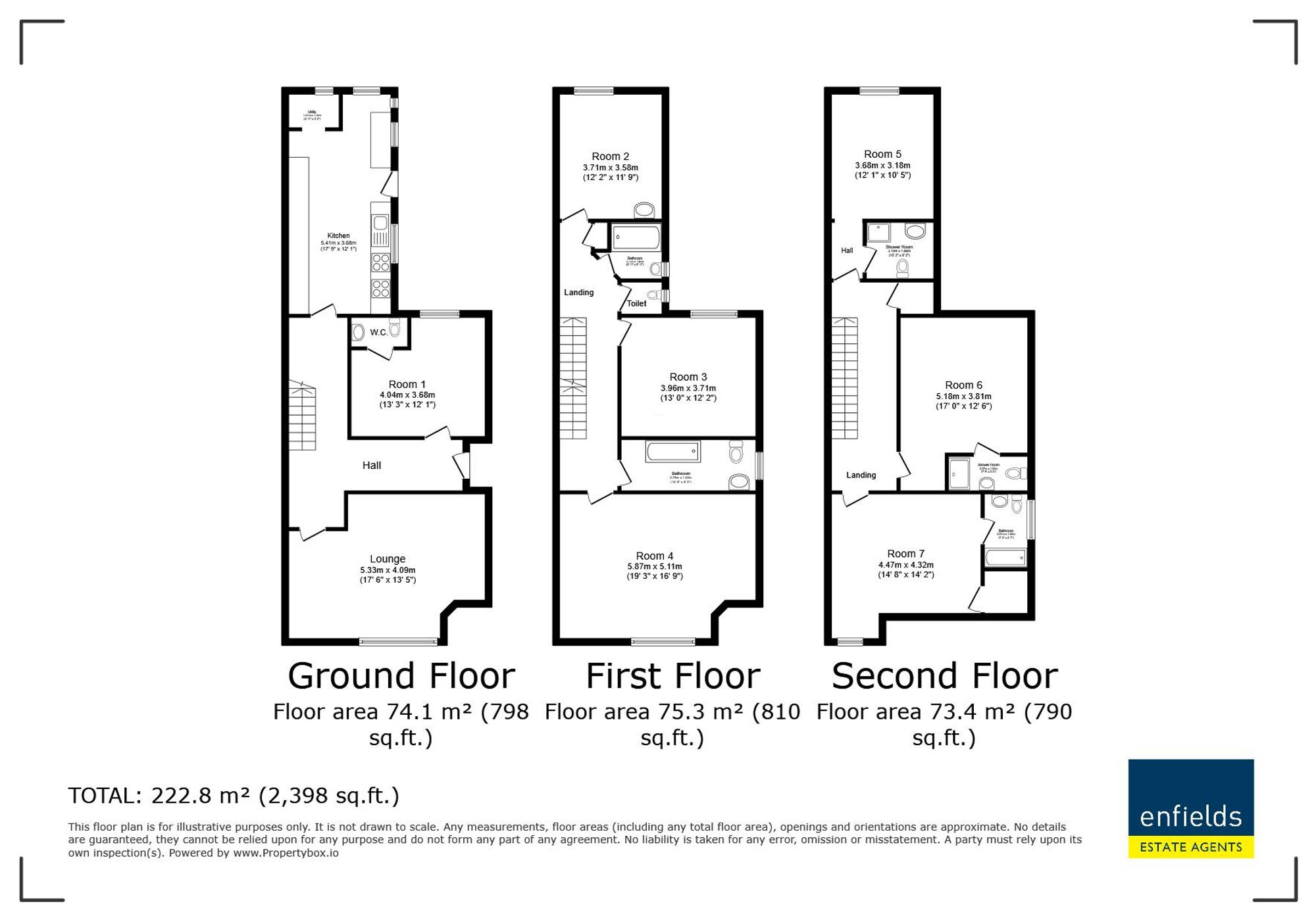 10 Vale Road, Bournemouth floorplan