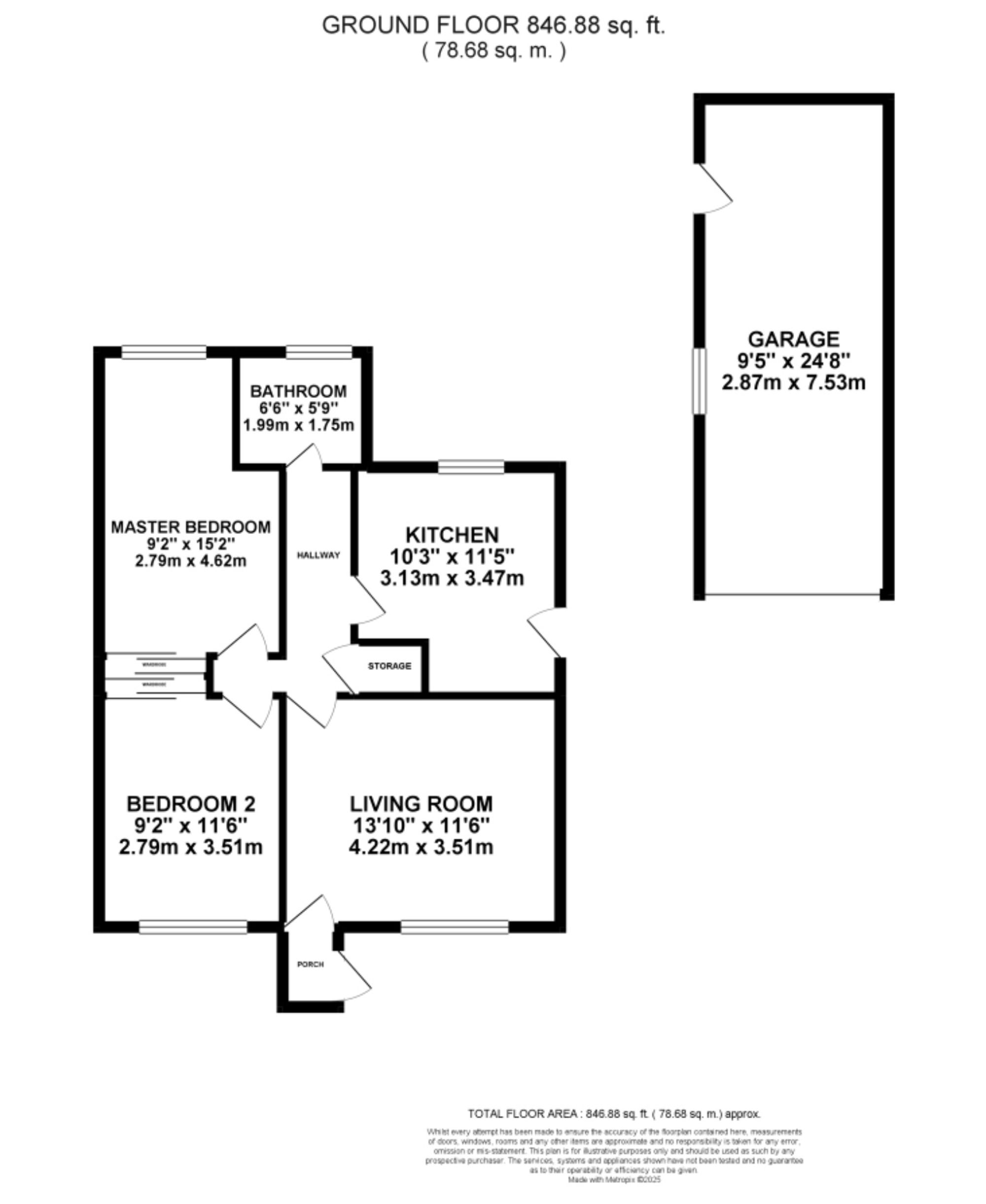 100 Ness Grove, Stoke-On-Trent floorplan