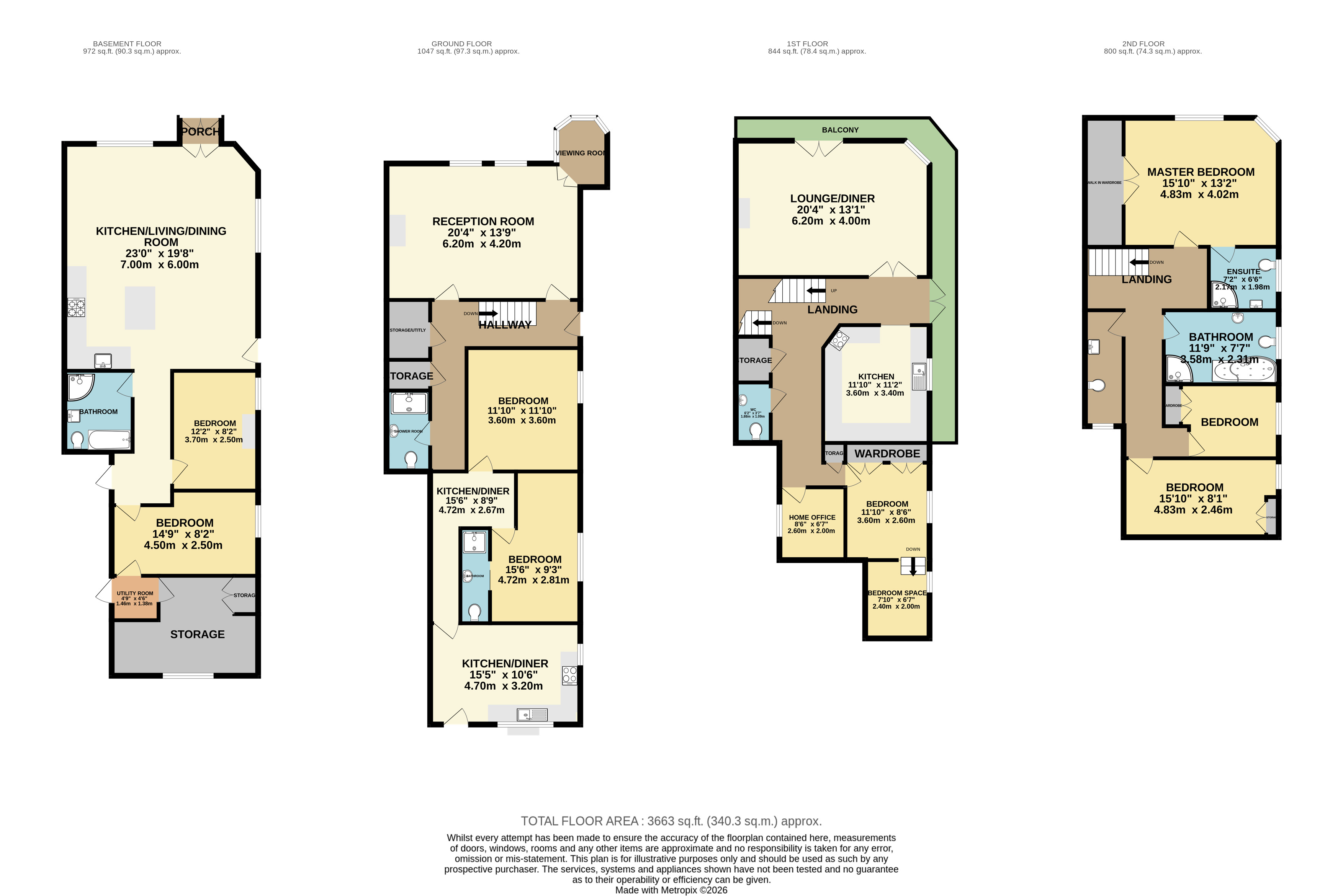 14, Sea Road, Felixstowe floorplan