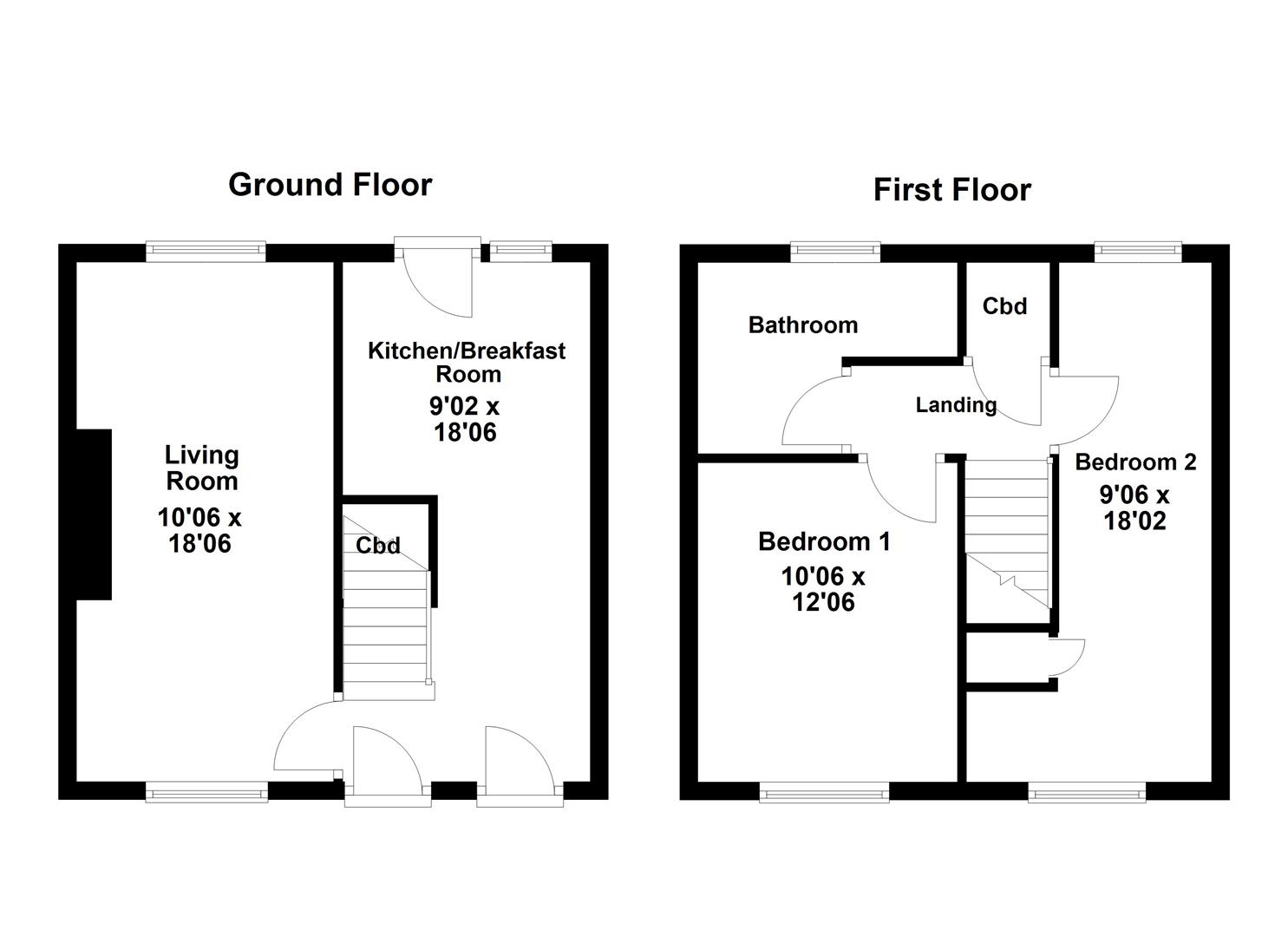 6, Thorne Court, Corby floorplan