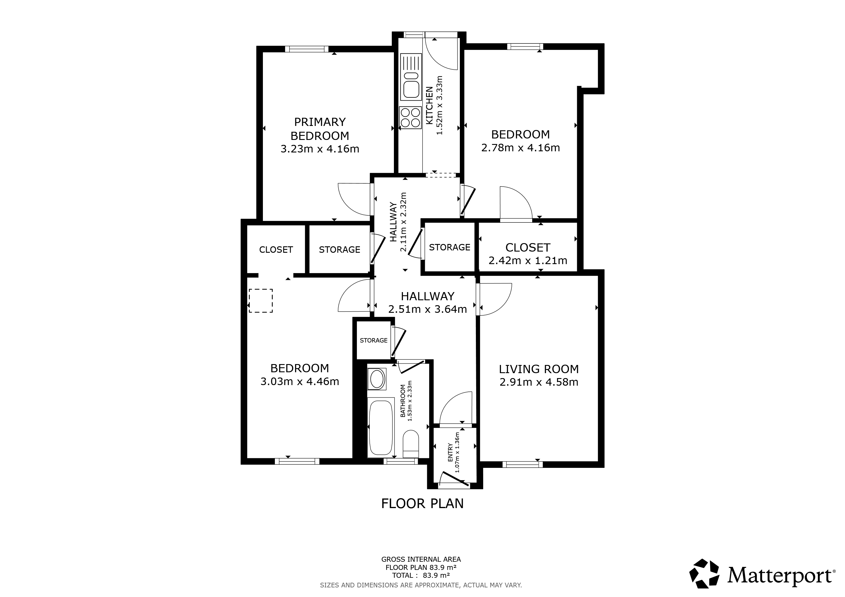 3, Kirkland, Leven floorplan