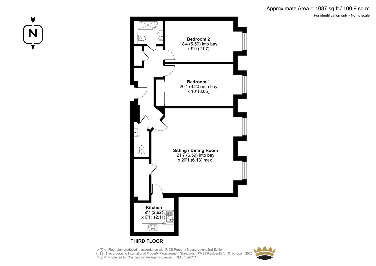 Apartment 46, Simmonds Lodge, 93, Havant Road, Portsmouth floorplan