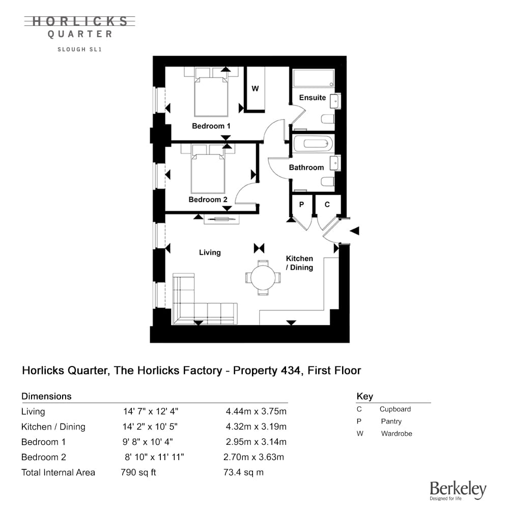 434, Slough, Sl1 3Qb, Slough floorplan
