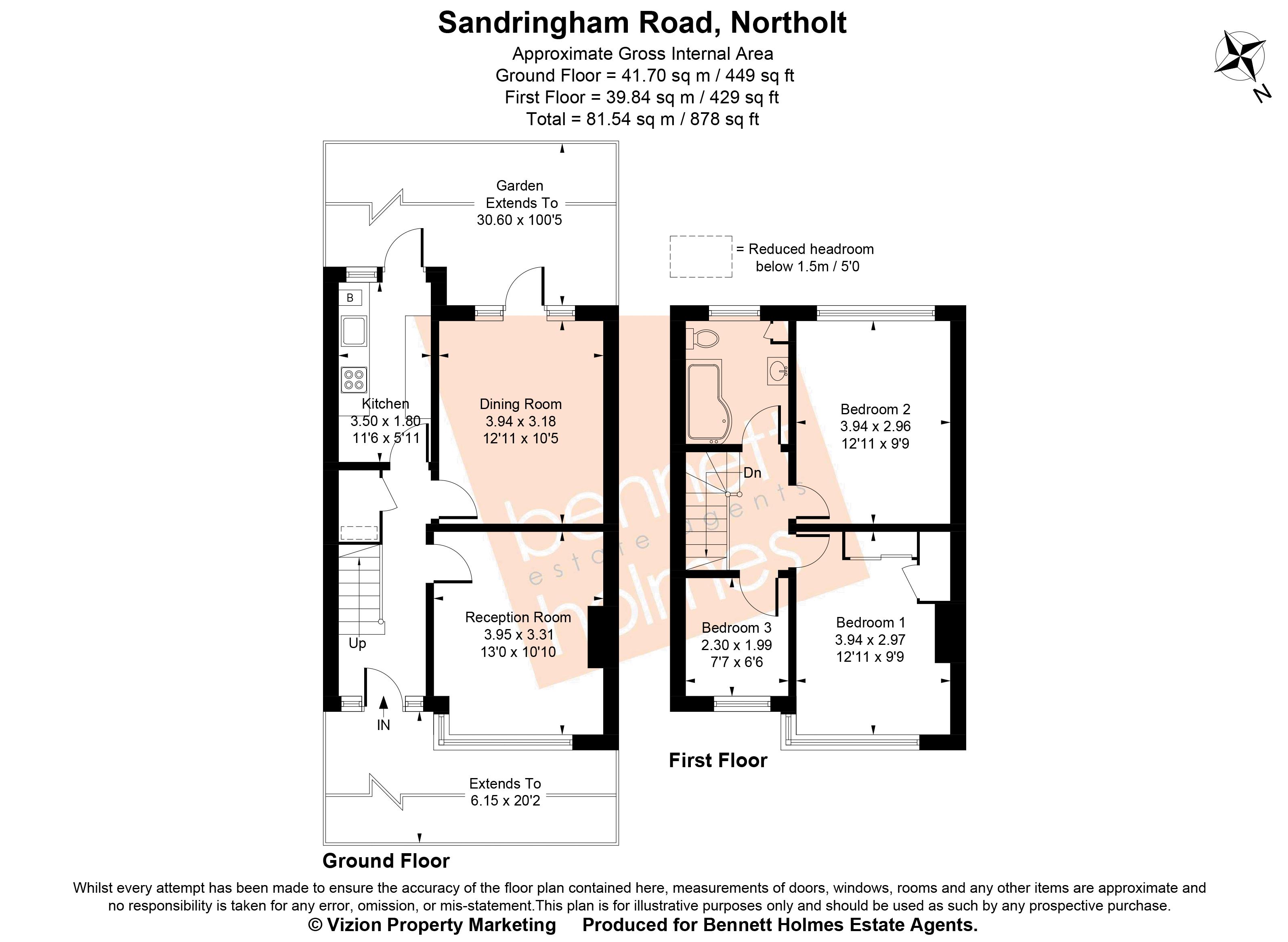 56, Sandringham Road, Northolt floorplan