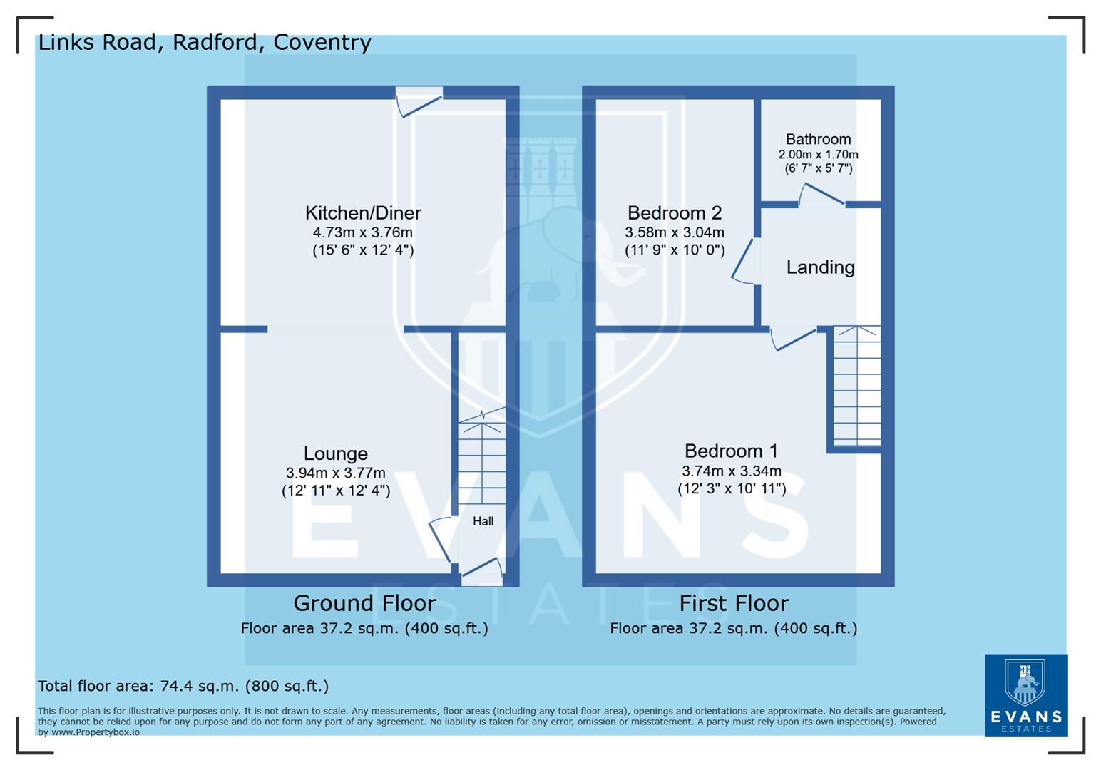 26, Links Road, Coventry floorplan