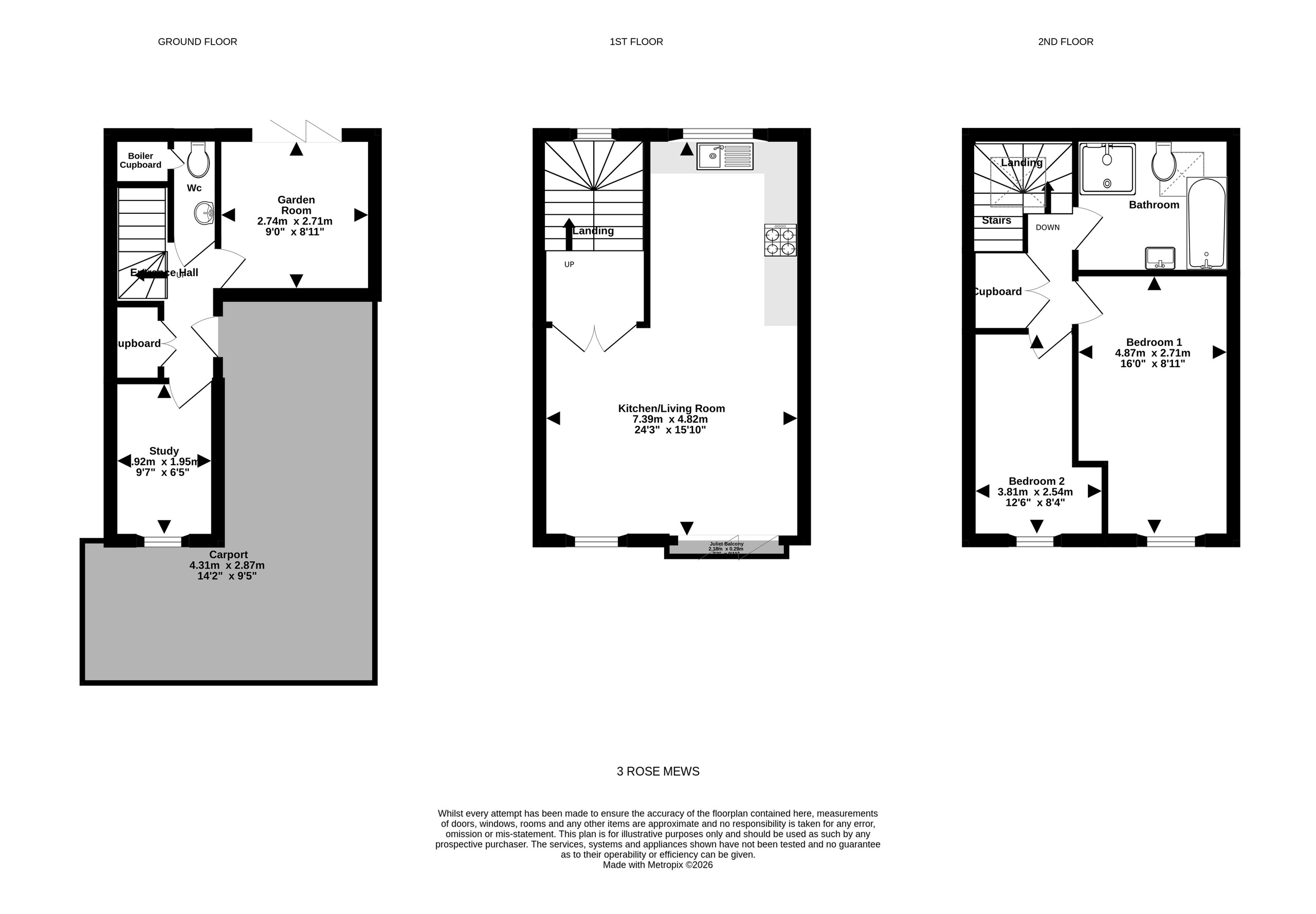 3 Rose Mews, Portishead floorplan