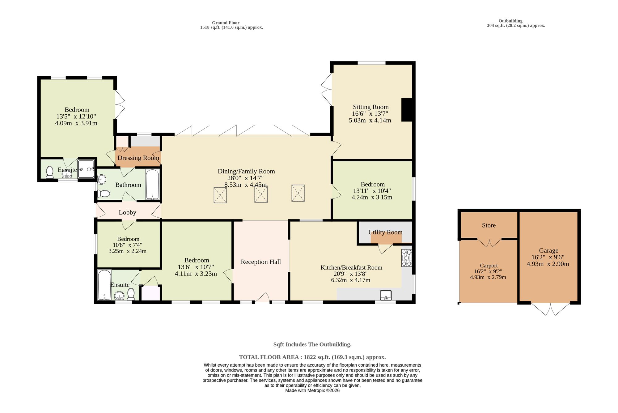 Smee Barn Smee Lane, Norwich floorplan