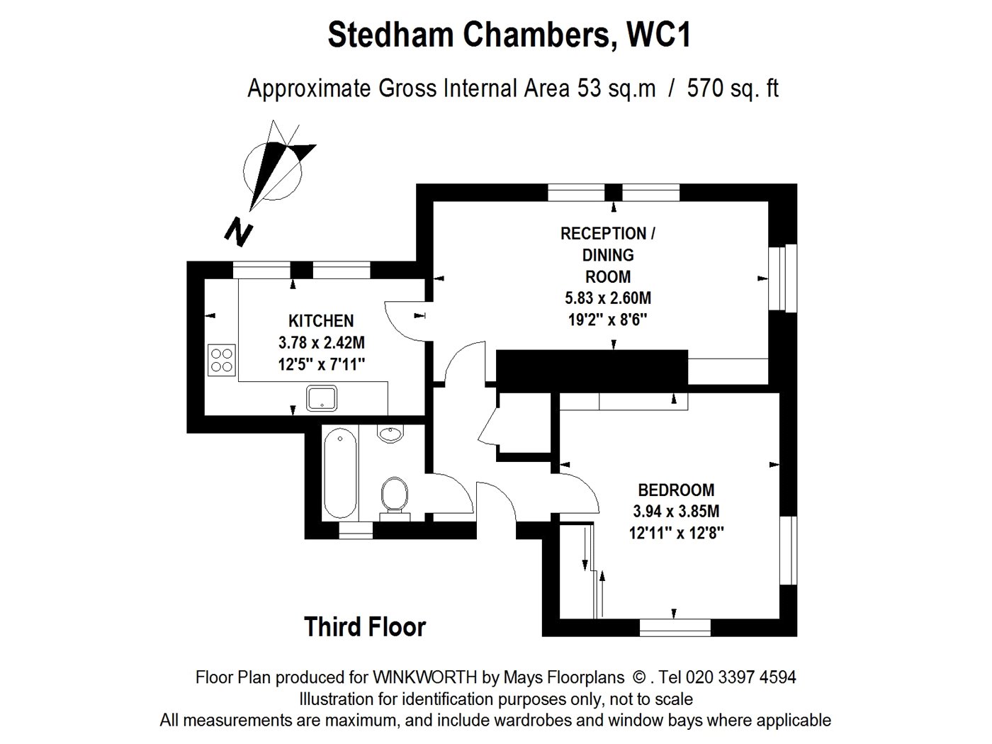 1 Bedrooms Flat to rent in Stedham Chambers, Coptic Street, London WC1A