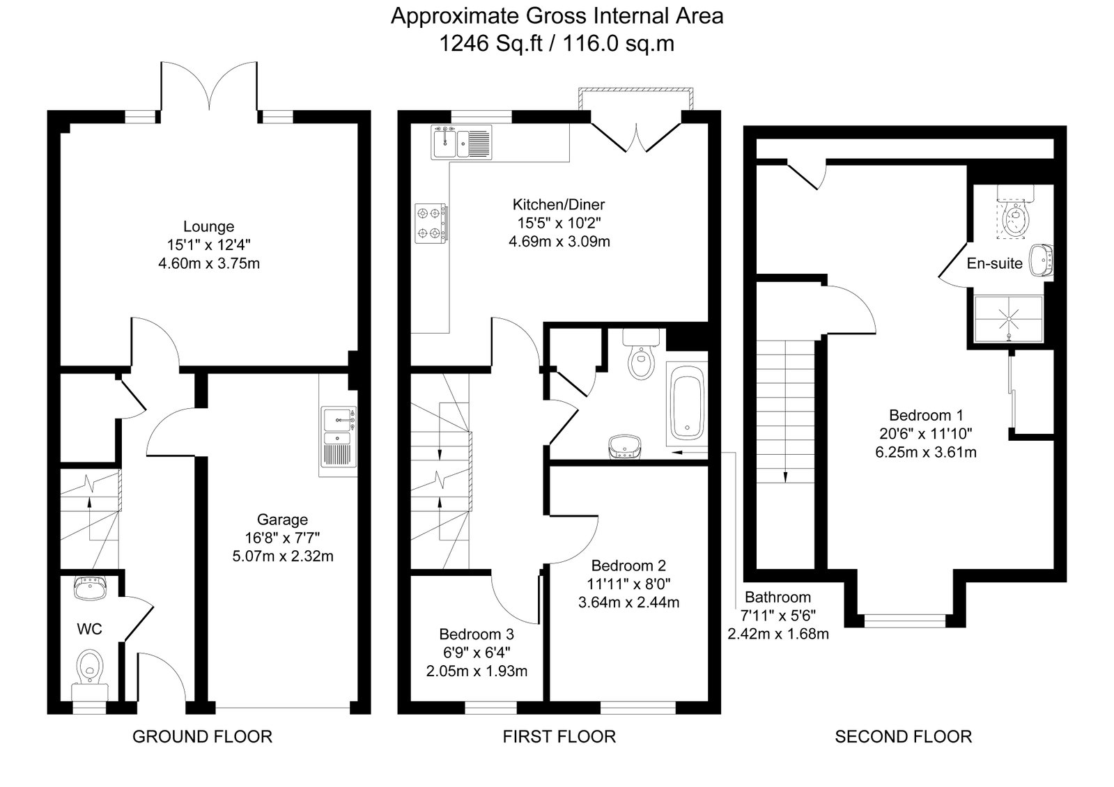 31, Clementine Drive, Nottingham floorplan
