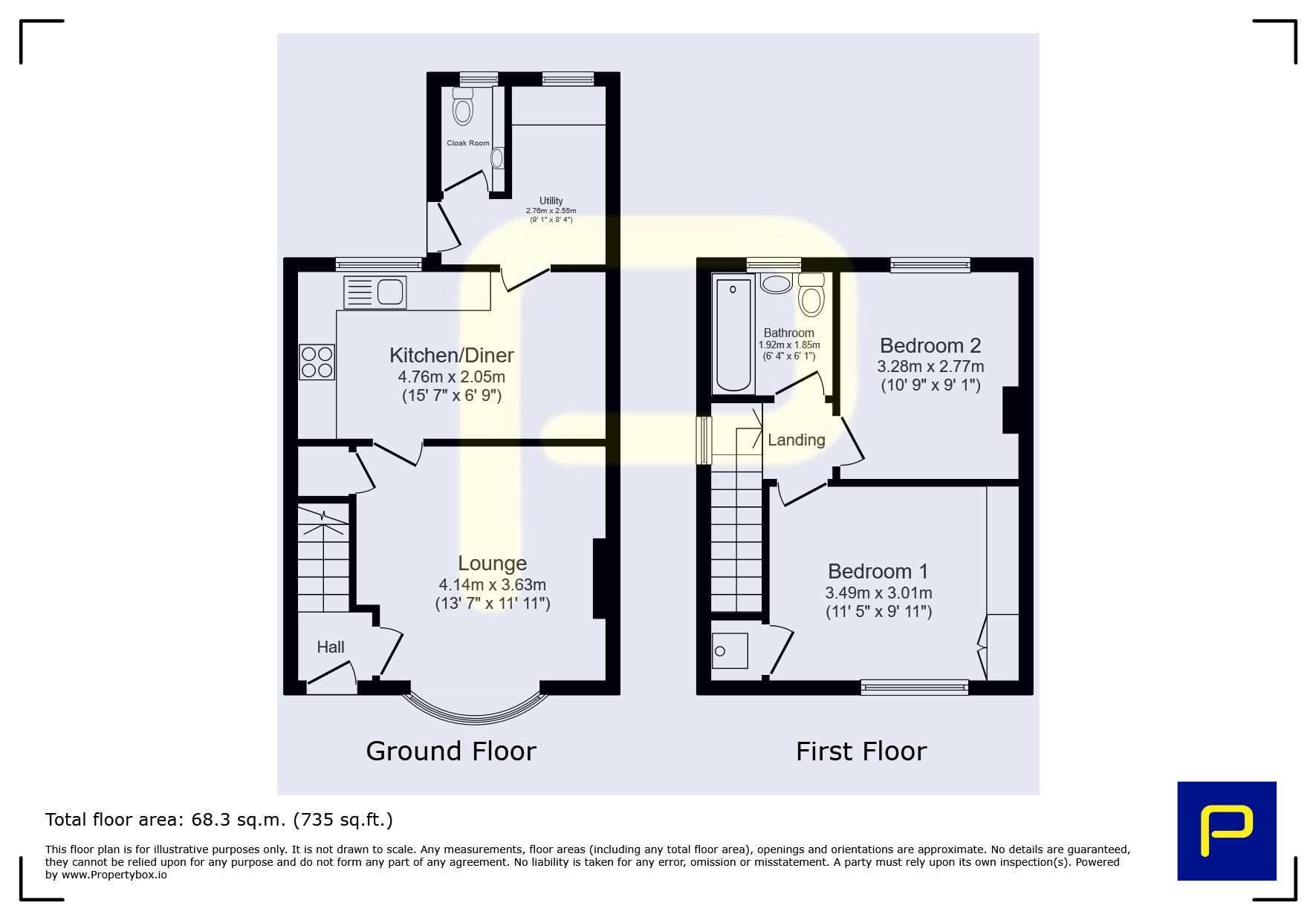 31, Naworth Terrace, Jarrow floorplan