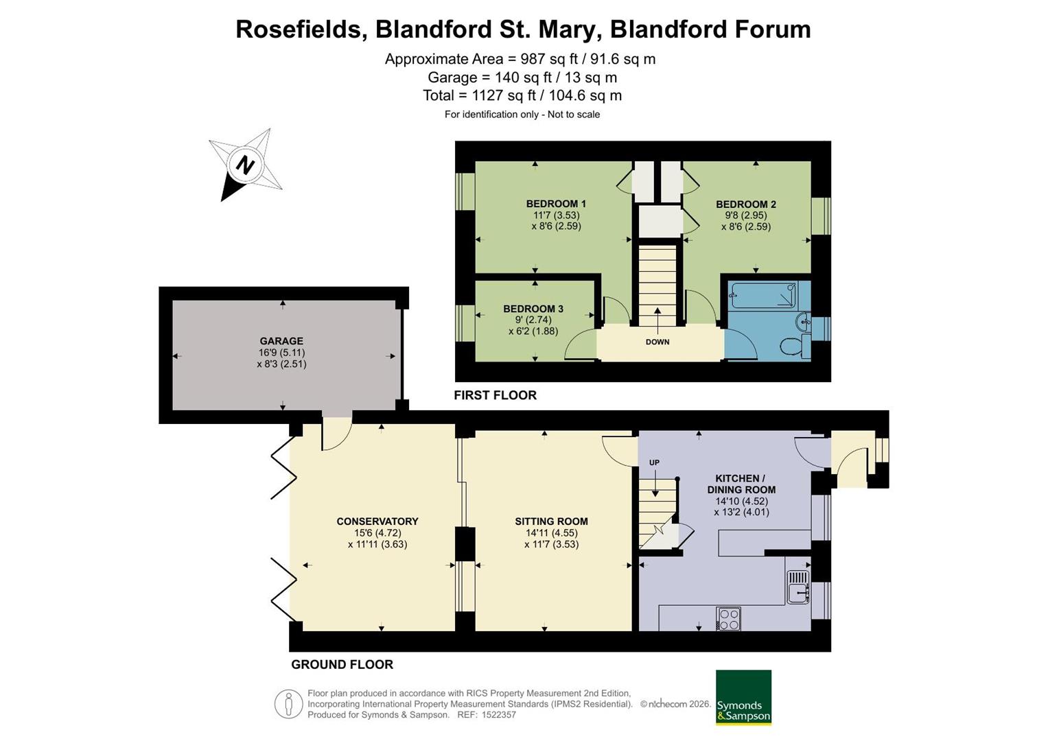 10, Rosefields, Blandford Forum floorplan
