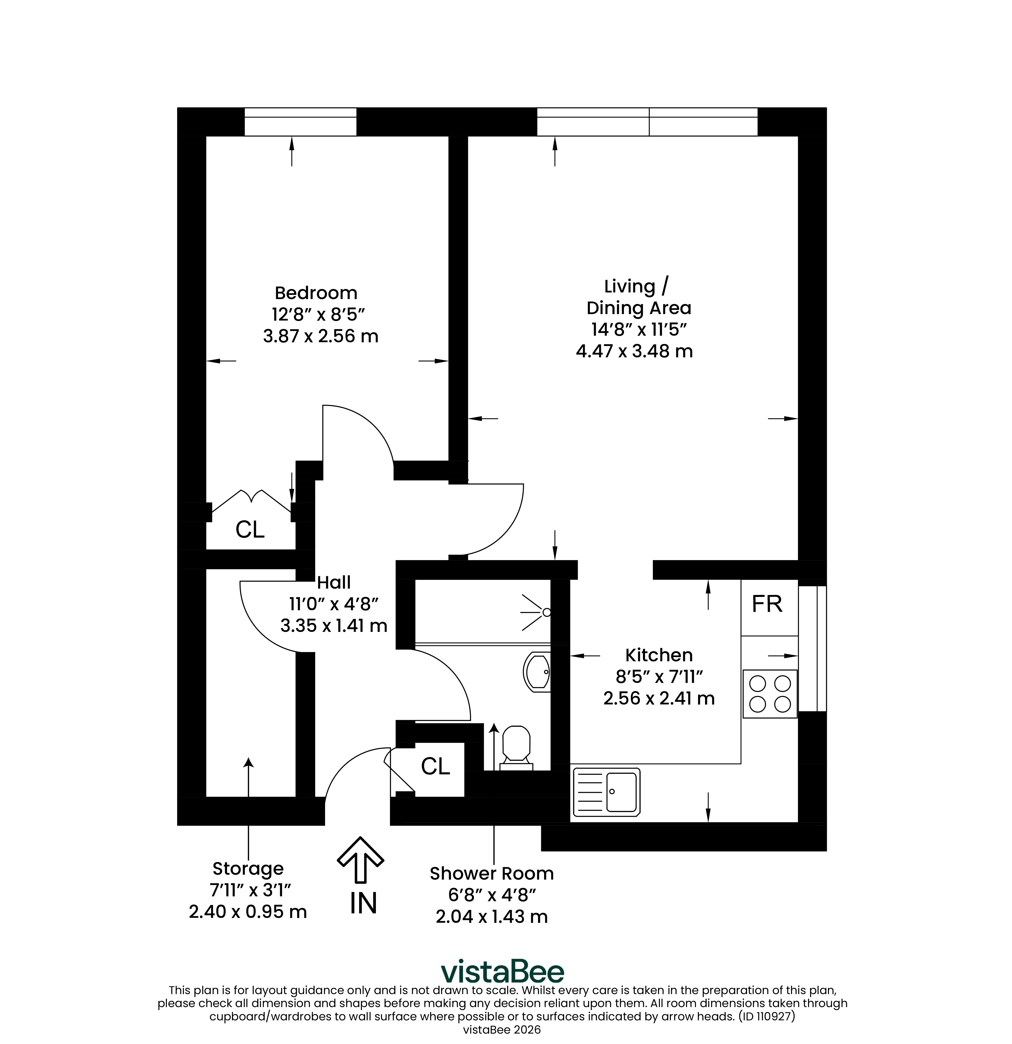 Flat 4C, 33, Cleveden Drive, Glasgow floorplan