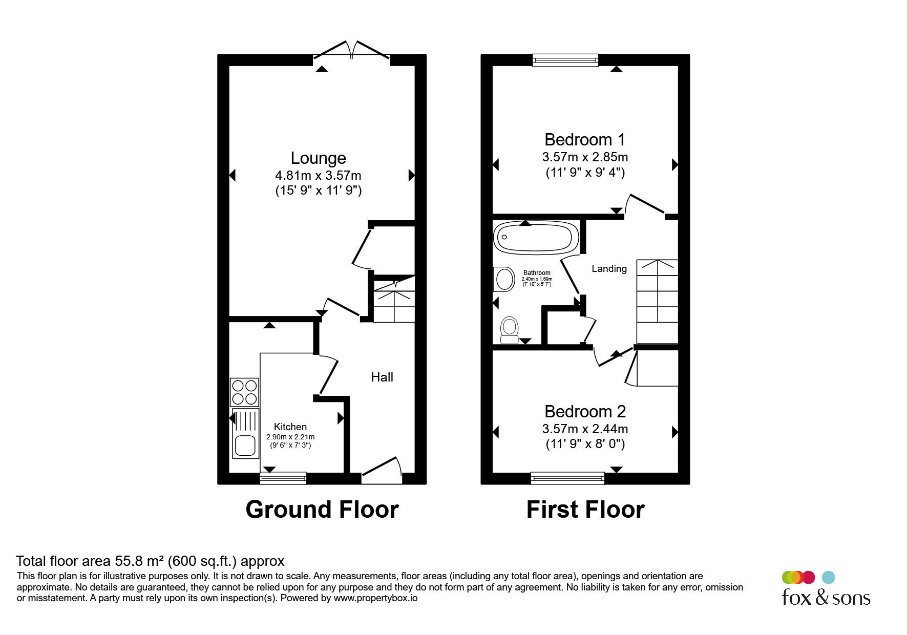 90, Sorrel Drive, Eastbourne floorplan