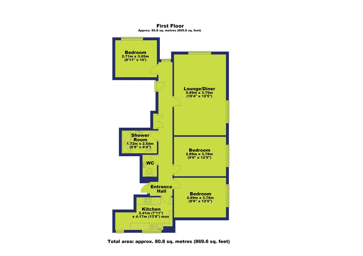 3 Valley House, Park Valley, Nottingham floorplan